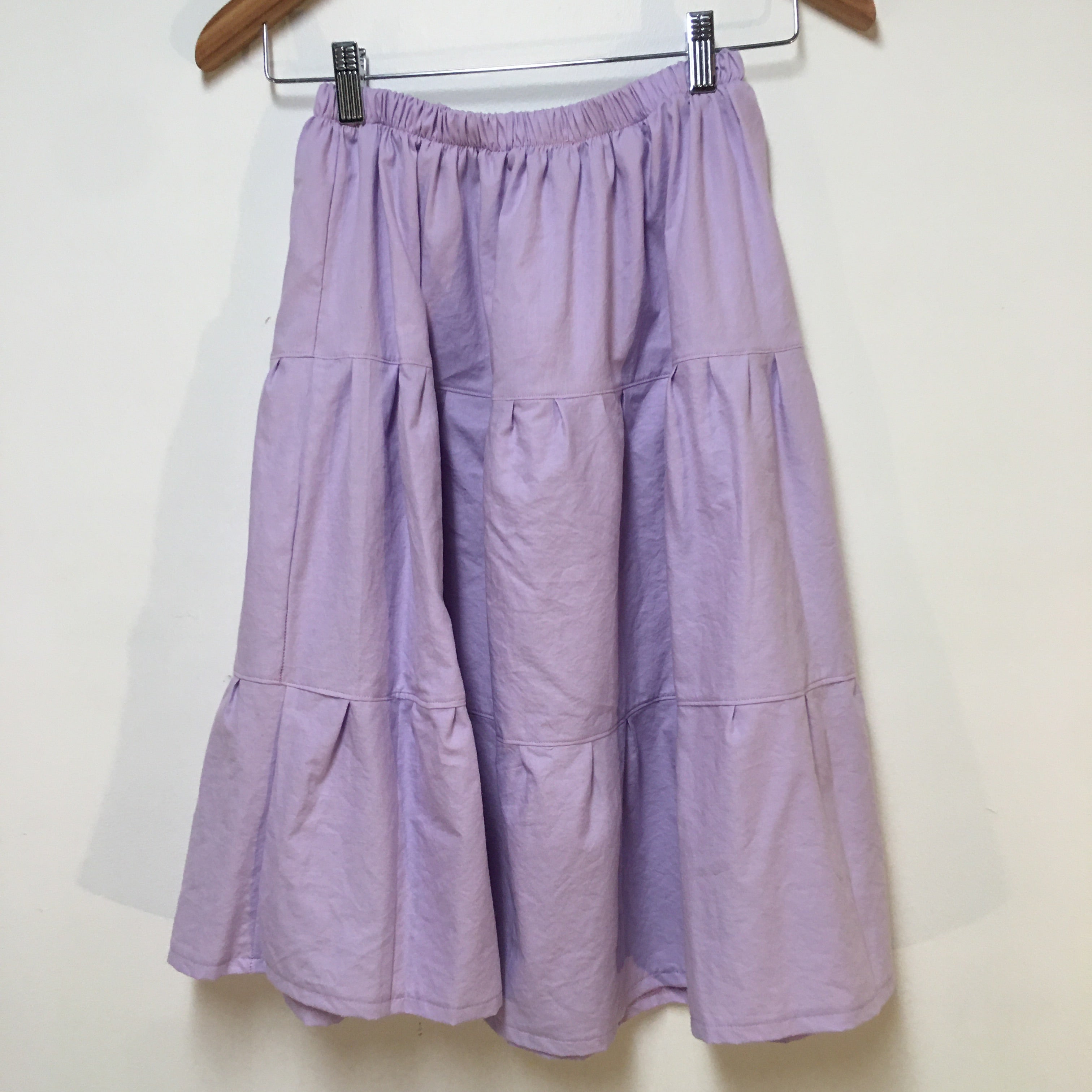 Midi Organic Cotton Purple Skirt (8)
