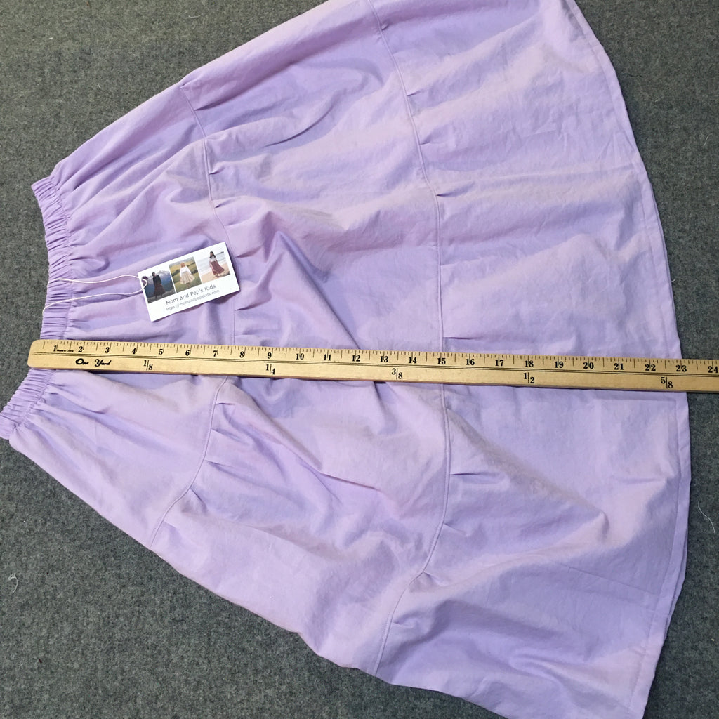 Midi Organic Cotton Purple Skirt (8)