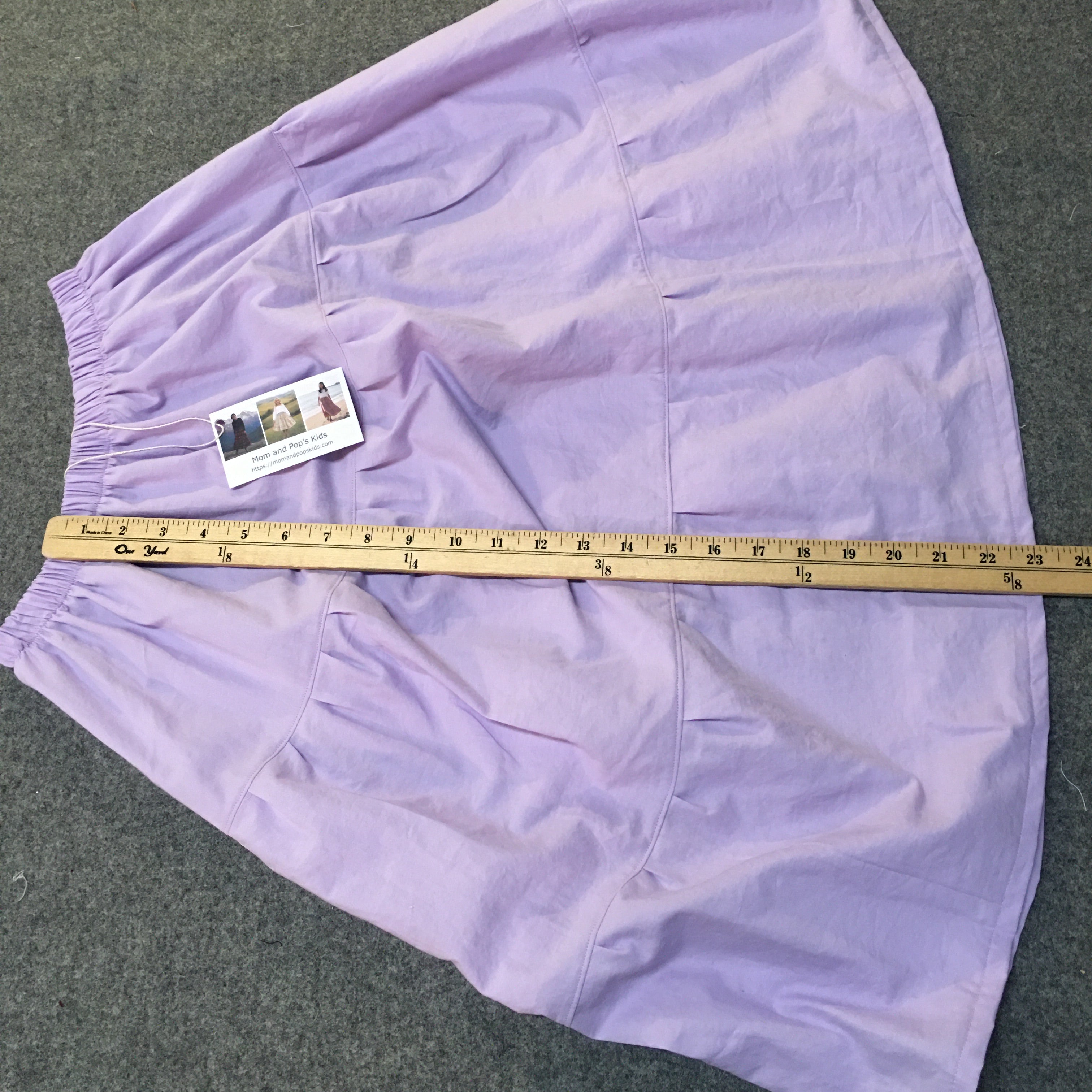 Midi Organic Cotton Purple Skirt (8)