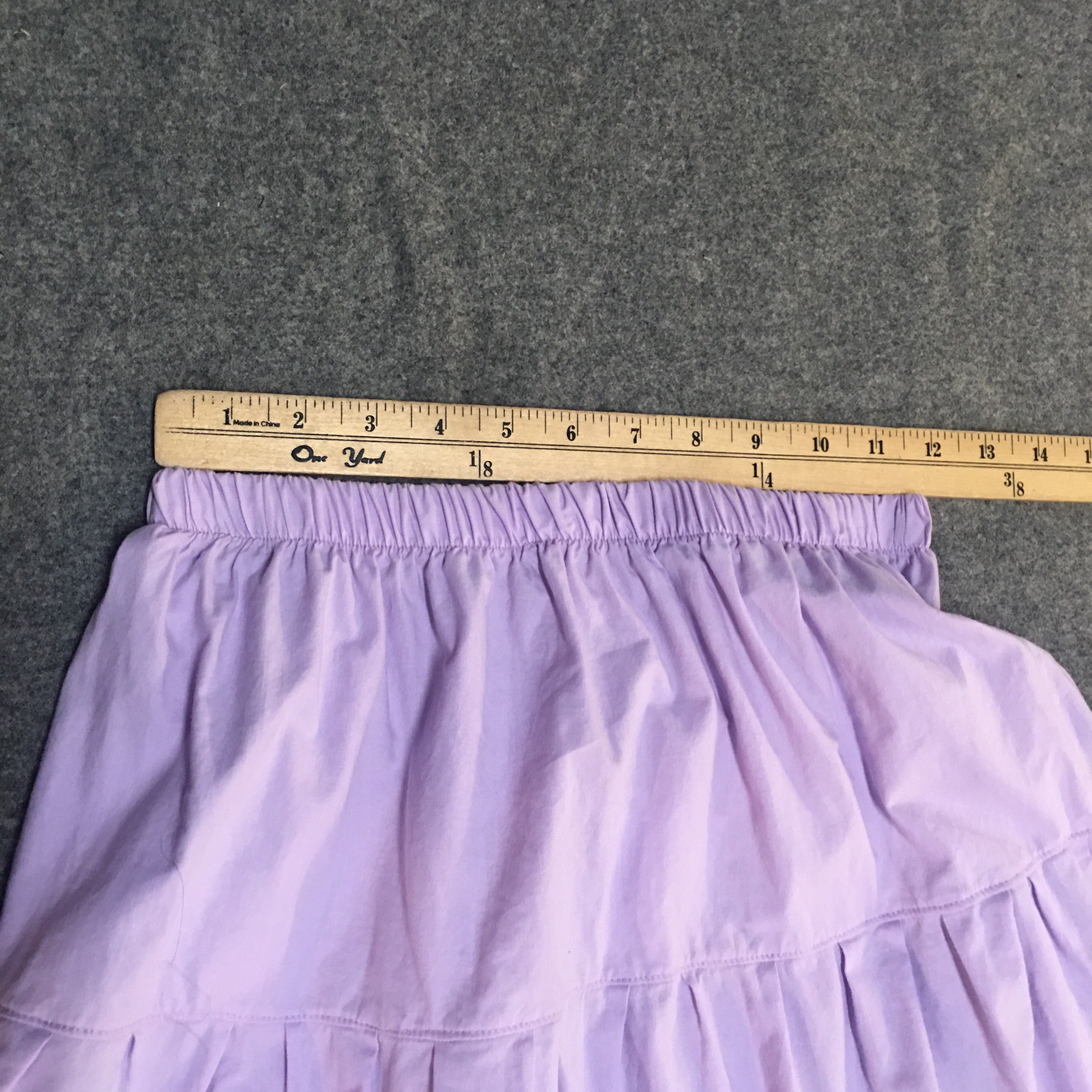 Midi Organic Cotton Purple Skirt (14-16)
