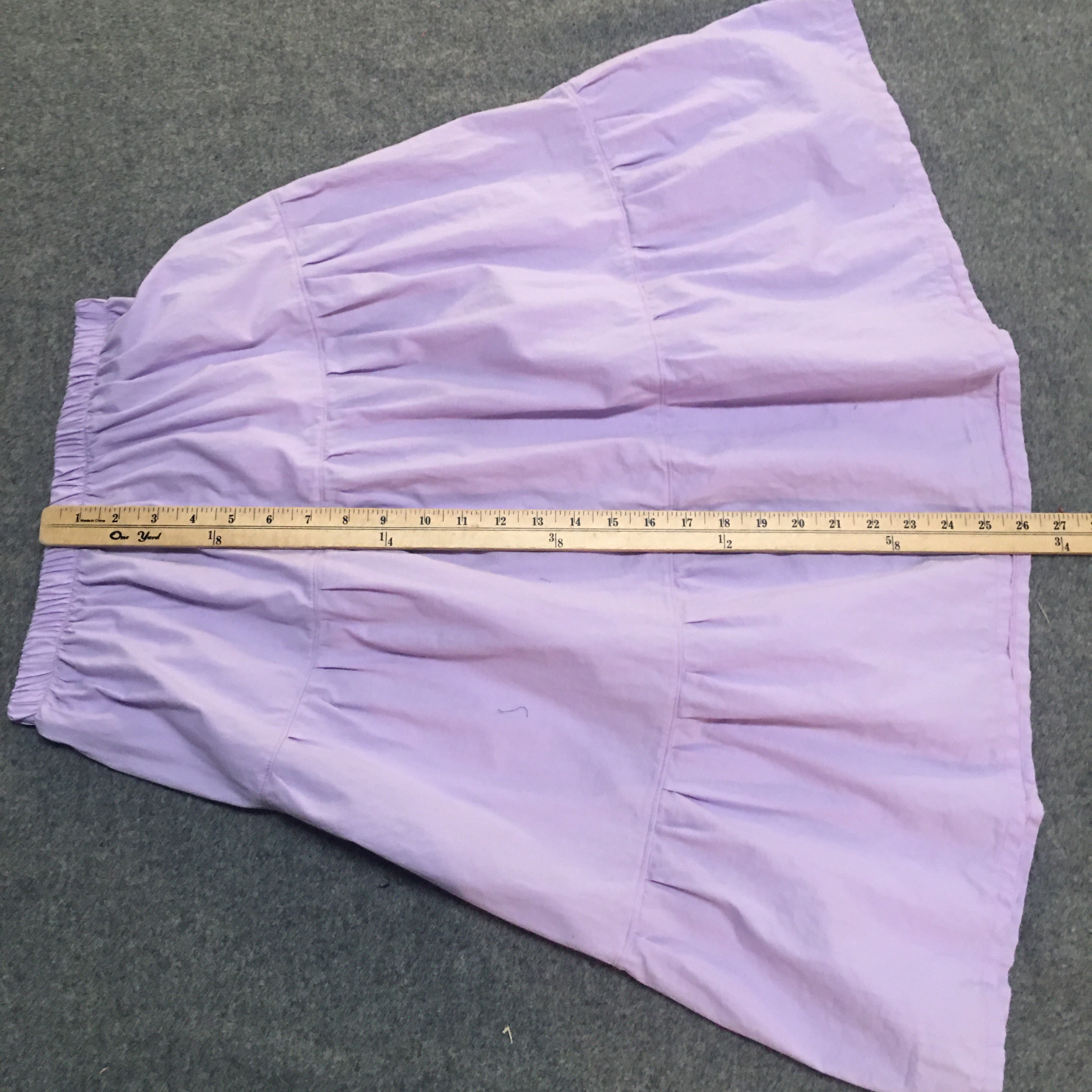 Midi Organic Cotton Purple Skirt (14-16)