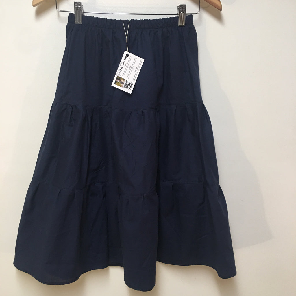 Midi Organic Cotton Blue Skirt (10-12)