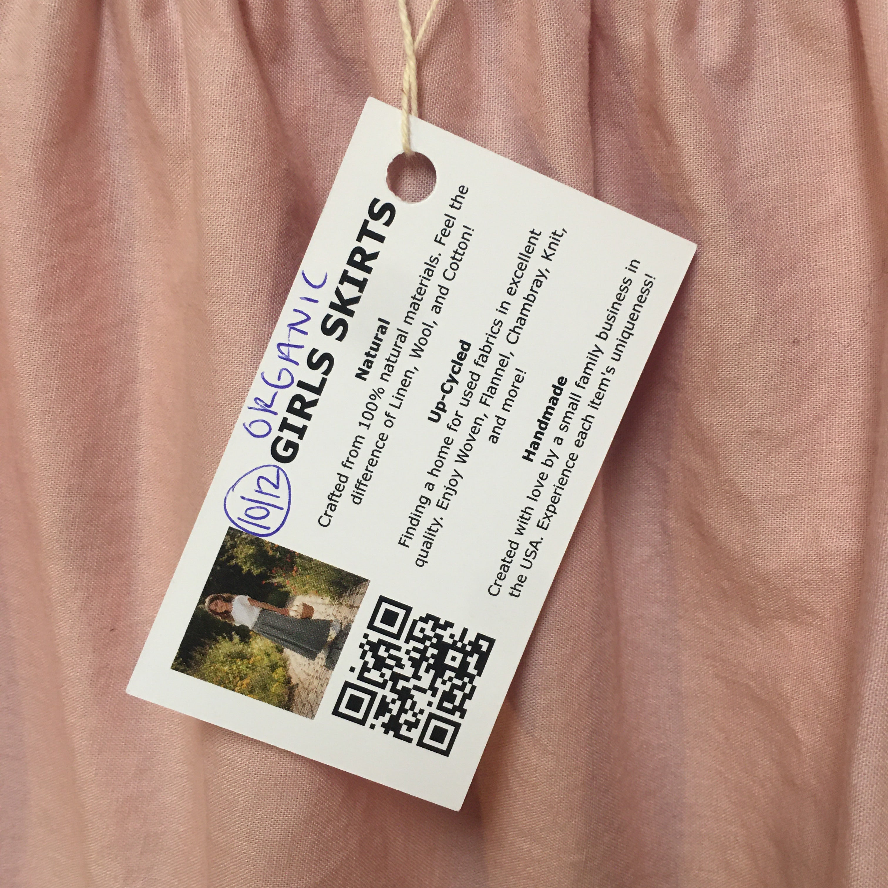 Maxi Organic Cotton Pink Skirt (10-12)