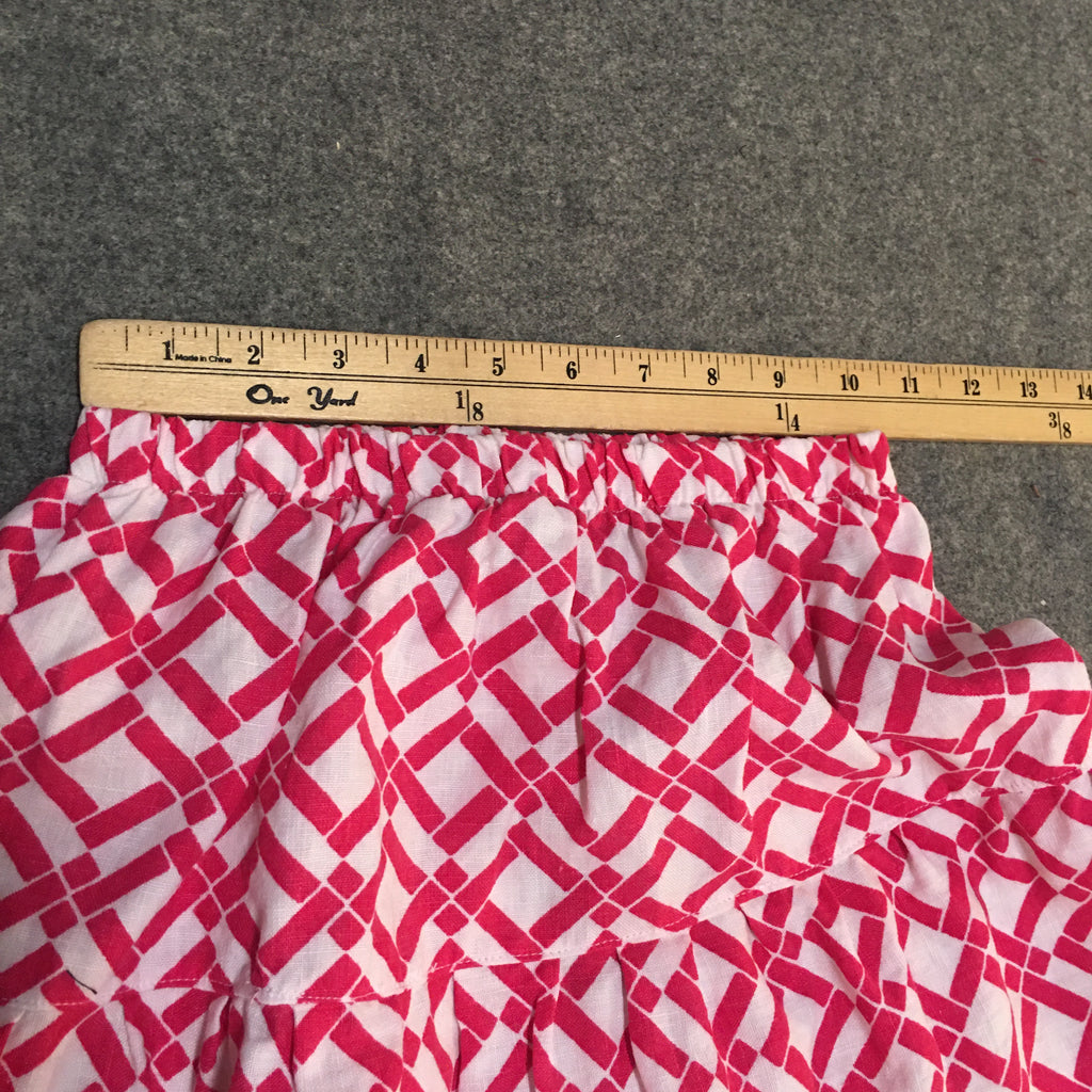 Midi Linen Geometric Skirt (6)