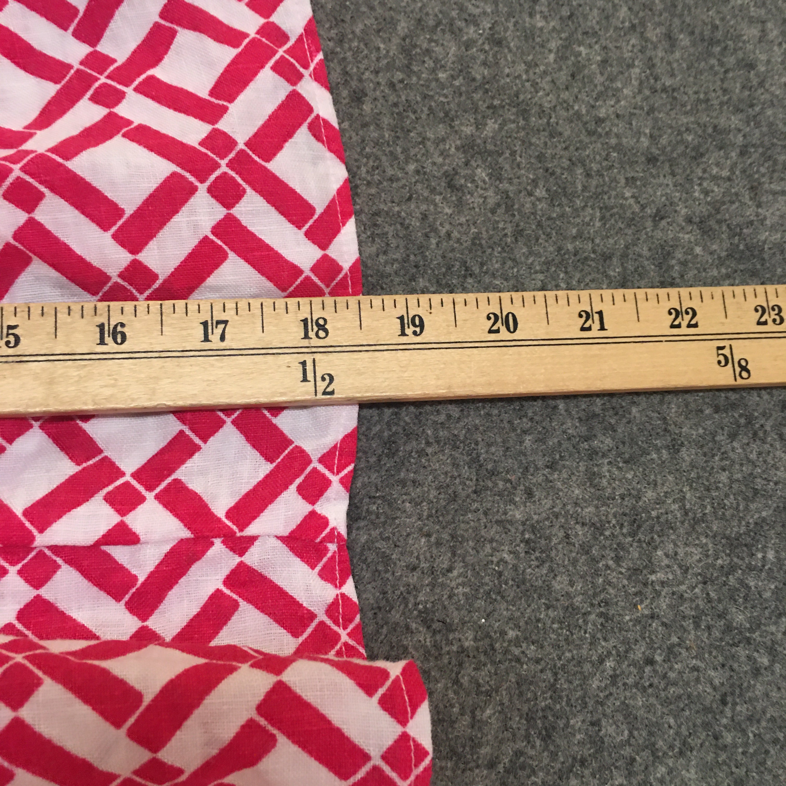 Midi Linen Geometric Skirt (6)