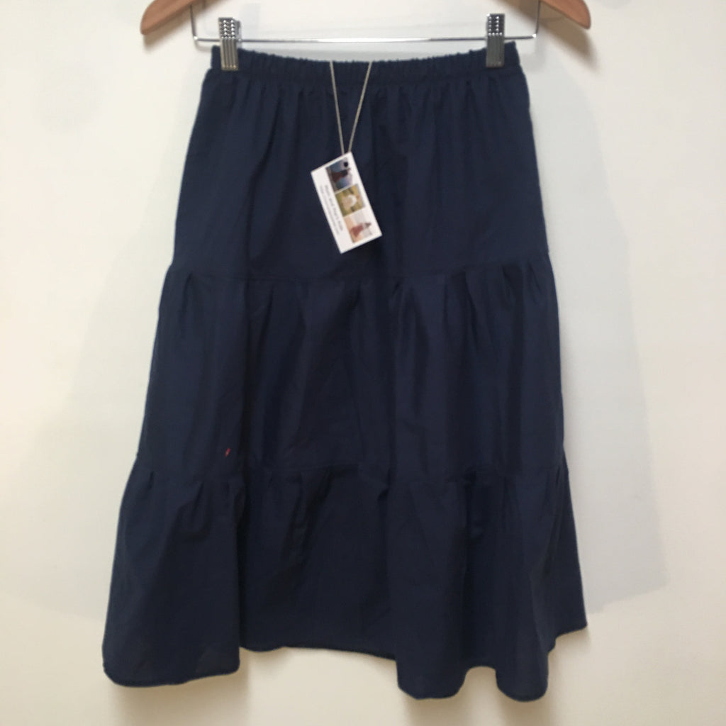 Midi Organic Cotton Blue Skirt (10-12)