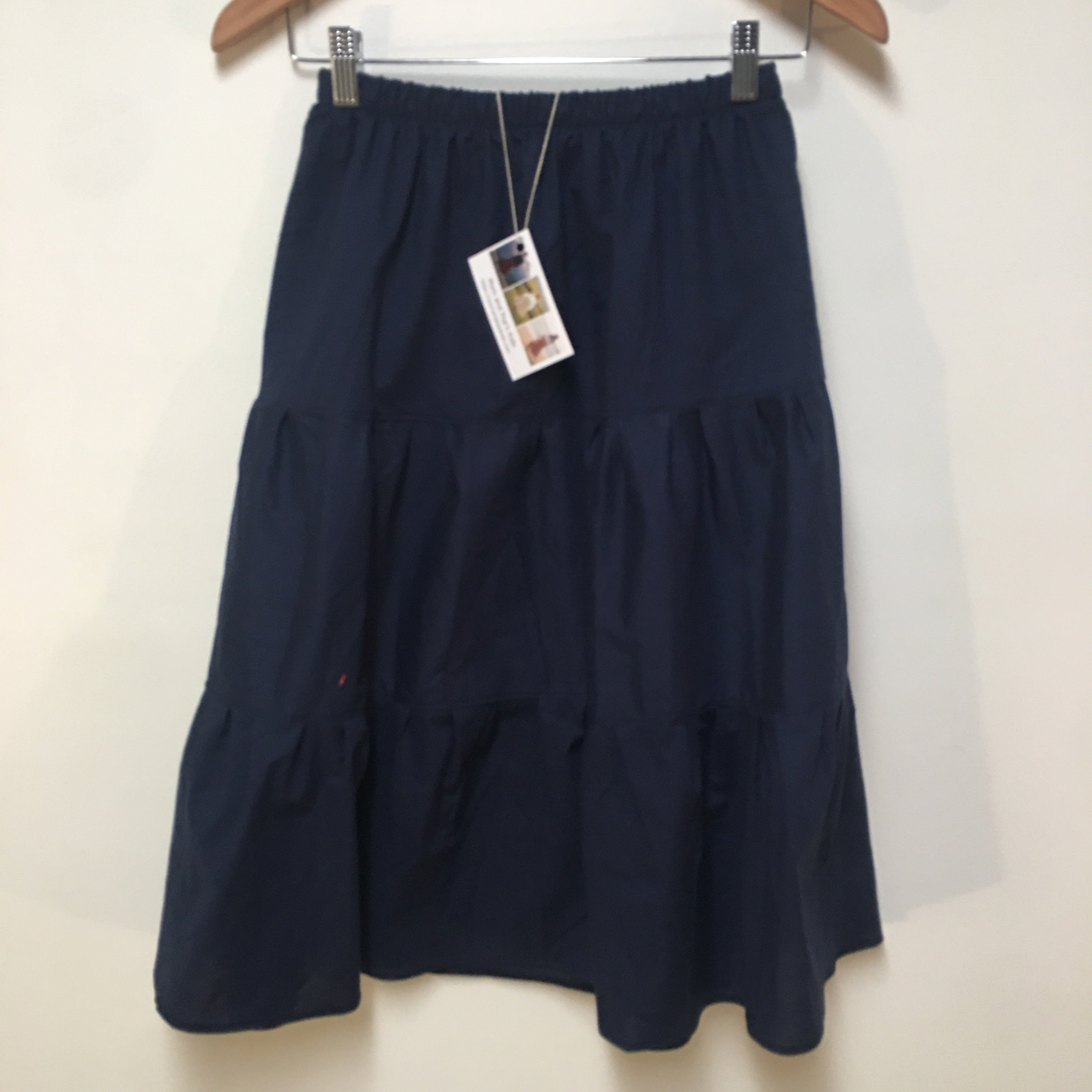 Midi Organic Cotton Blue Skirt (10-12)