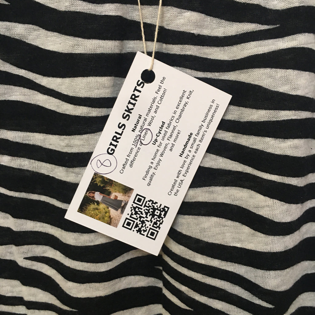 Midi Linen Zebra Skirt (8)