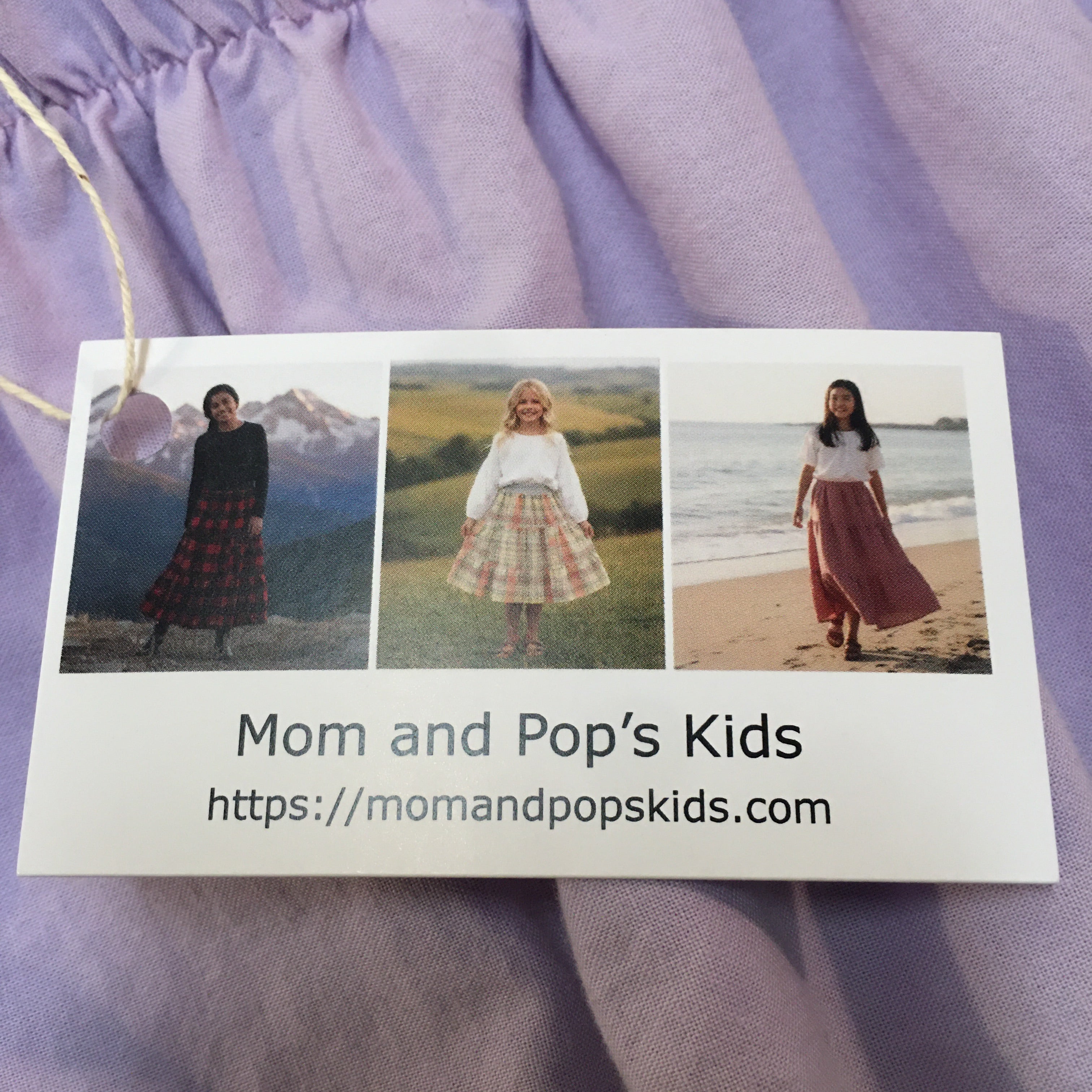 Maxi Organic Cotton Purple Skirt (10-12)