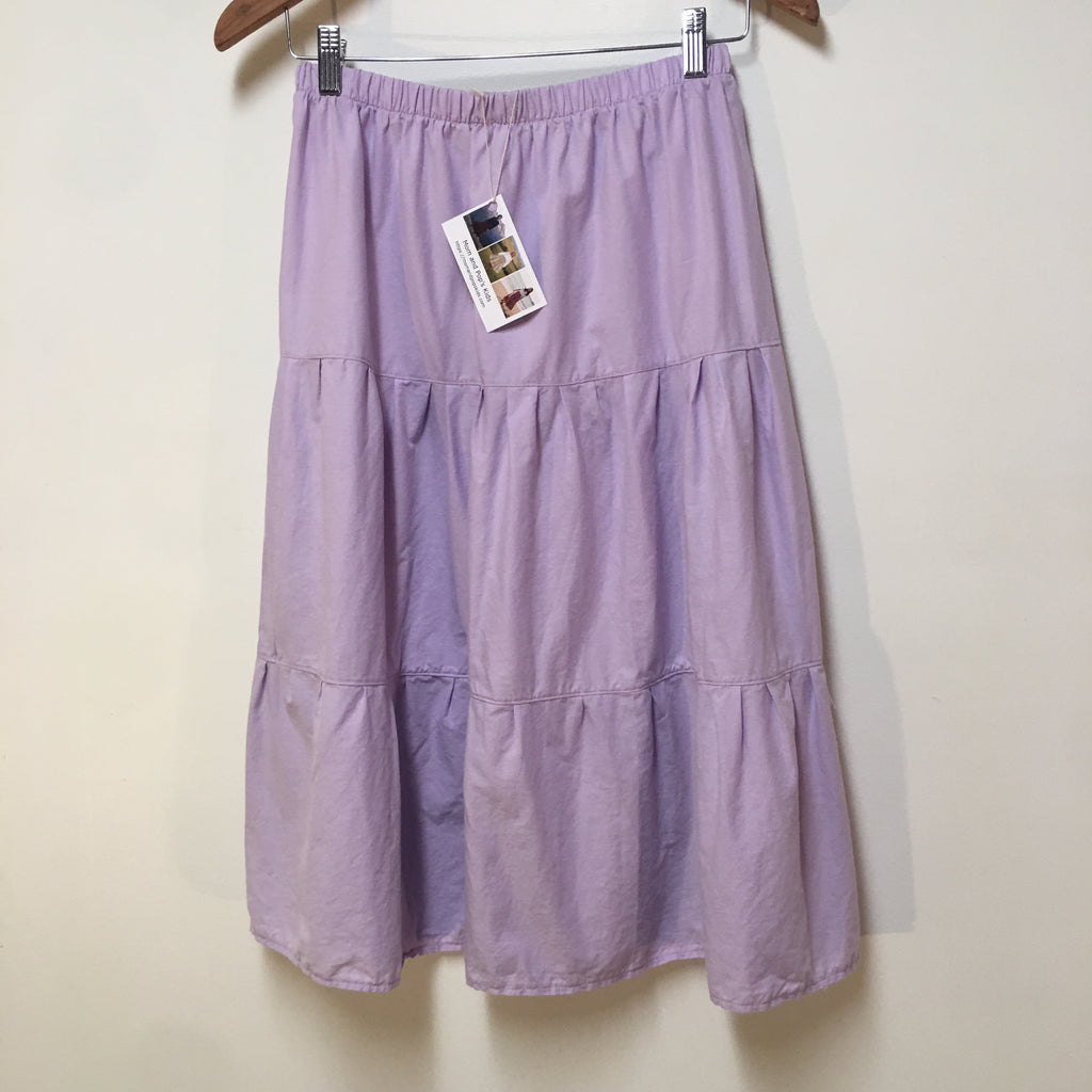 Midi Organic Cotton Purple Skirt (14-16)