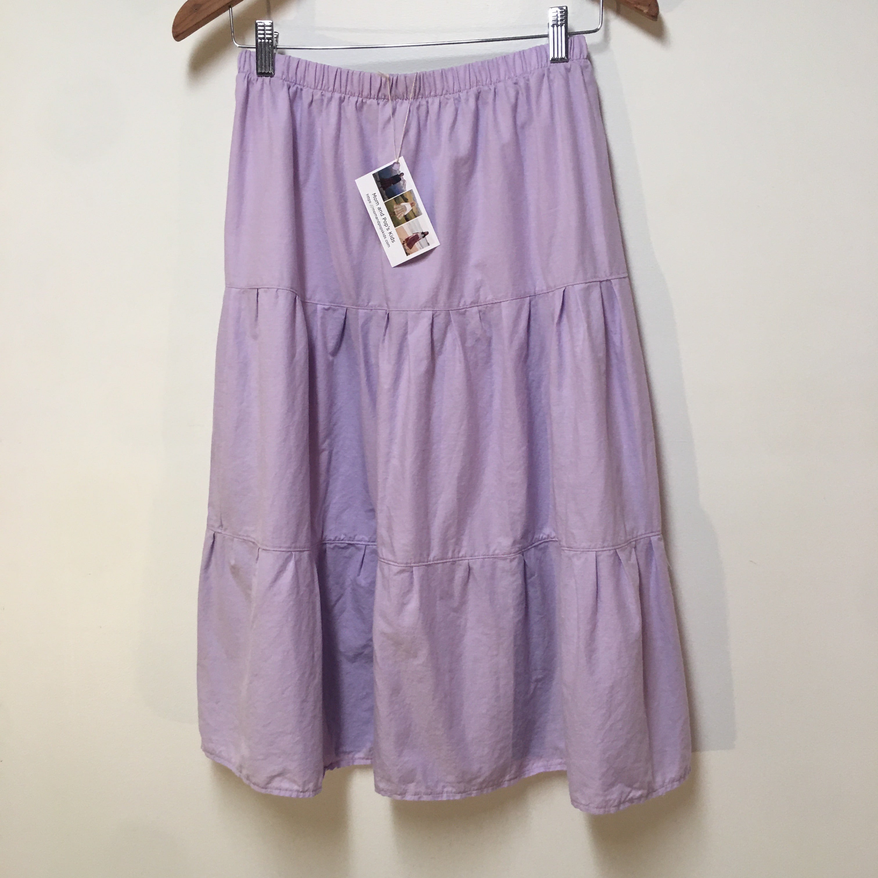 Midi Organic Cotton Purple Skirt (14-16)