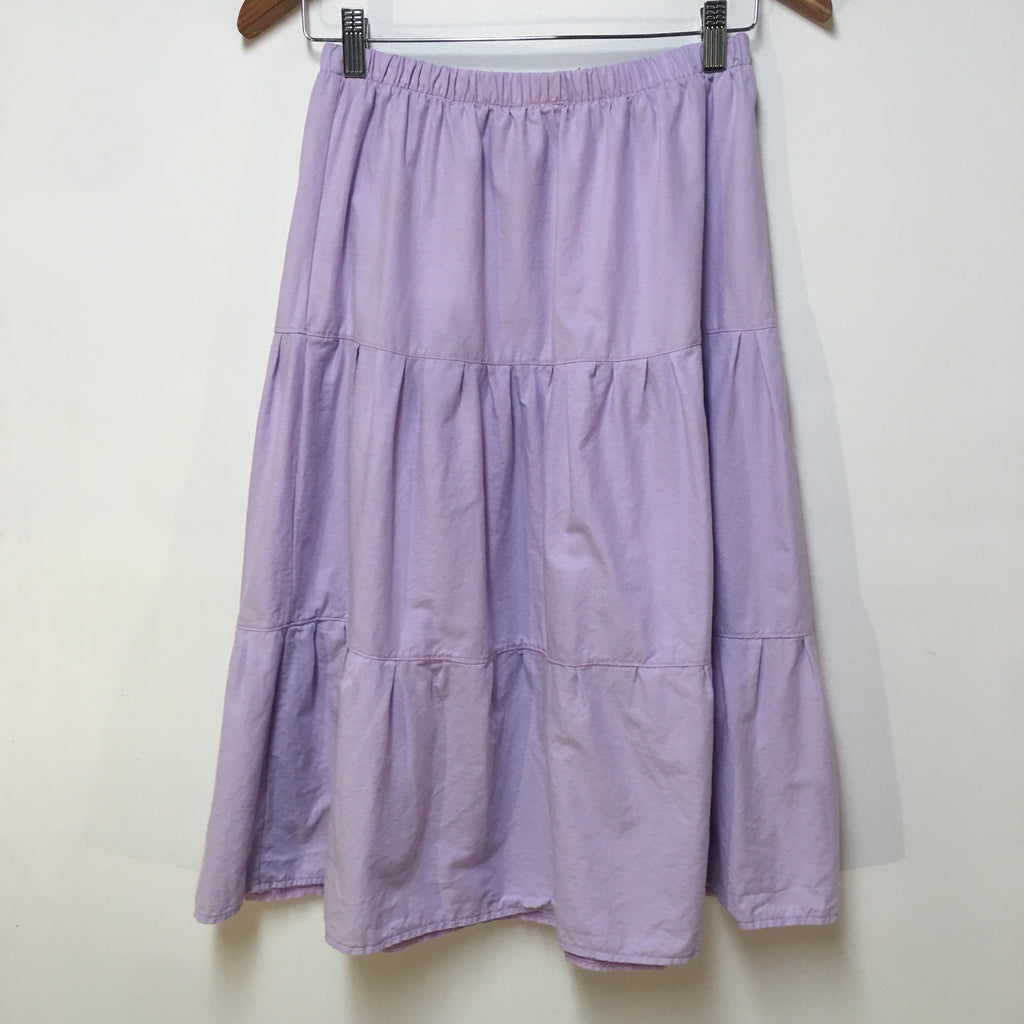 Midi Organic Cotton Purple Skirt (14-16)