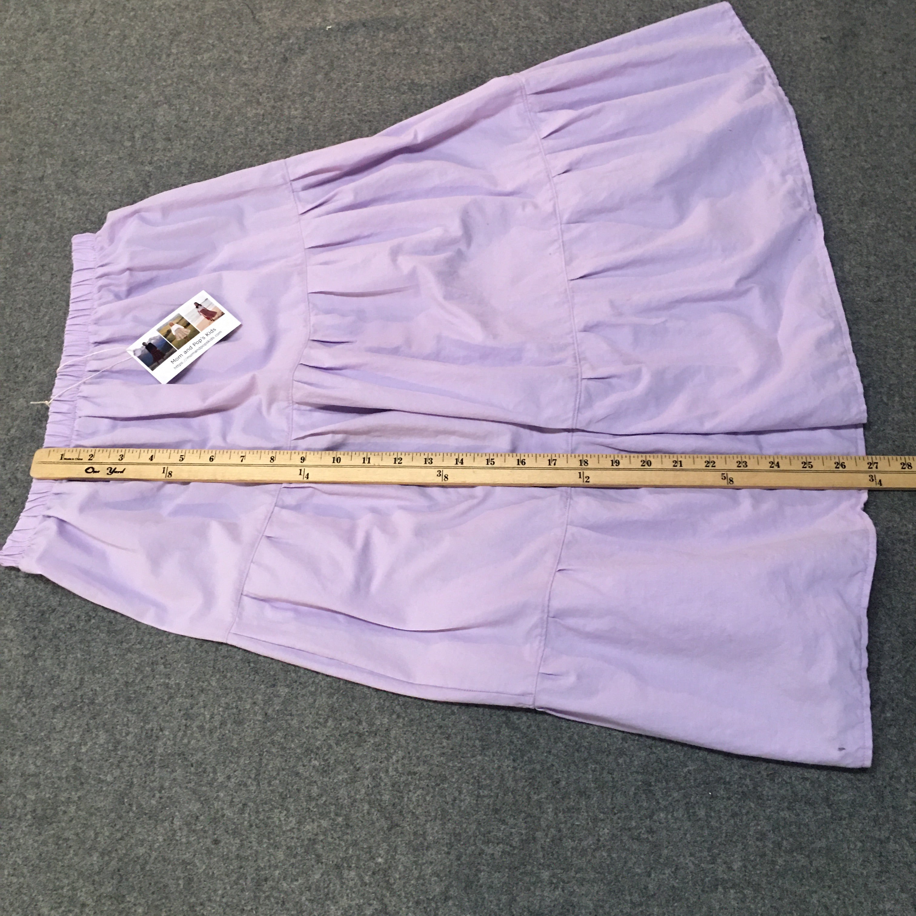 Midi Organic Cotton Purple Skirt (14-16)