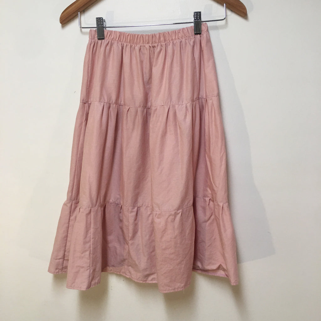 Midi Organic Cotton Pink Skirt (8)