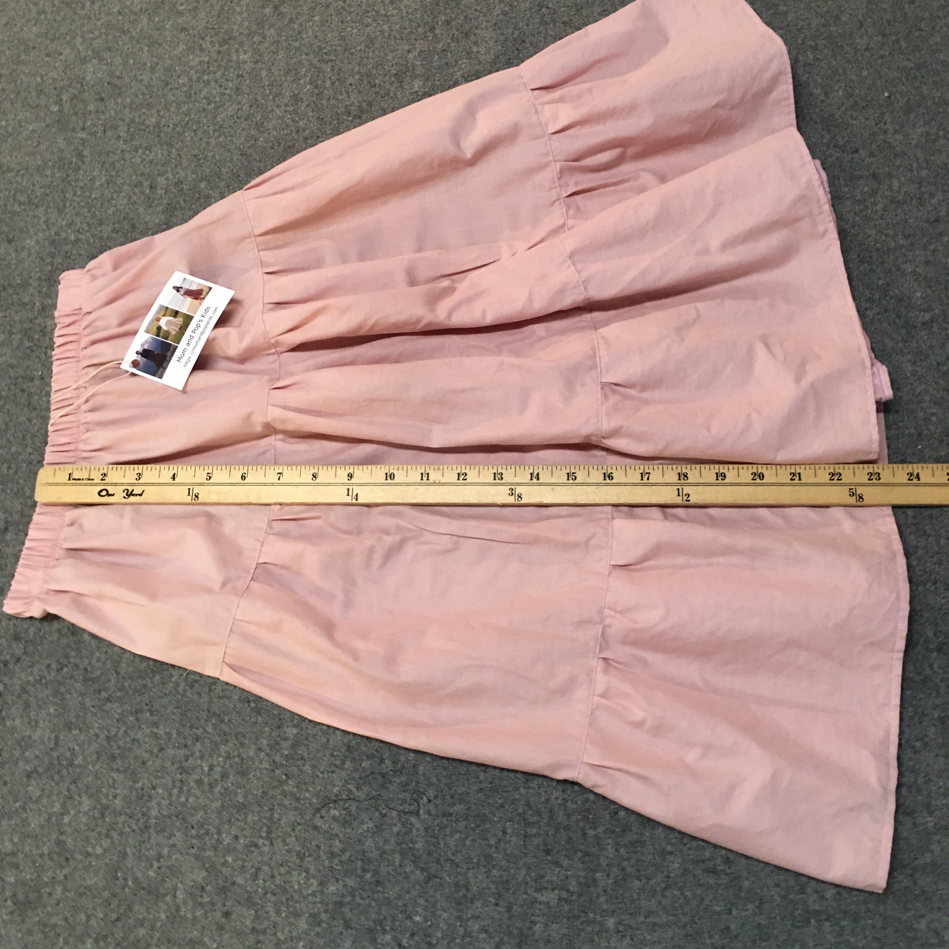 Midi Organic Cotton Pink Skirt (8)