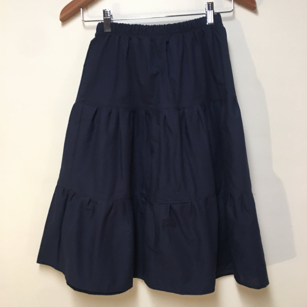Midi Organic Cotton Blue Skirt (8)
