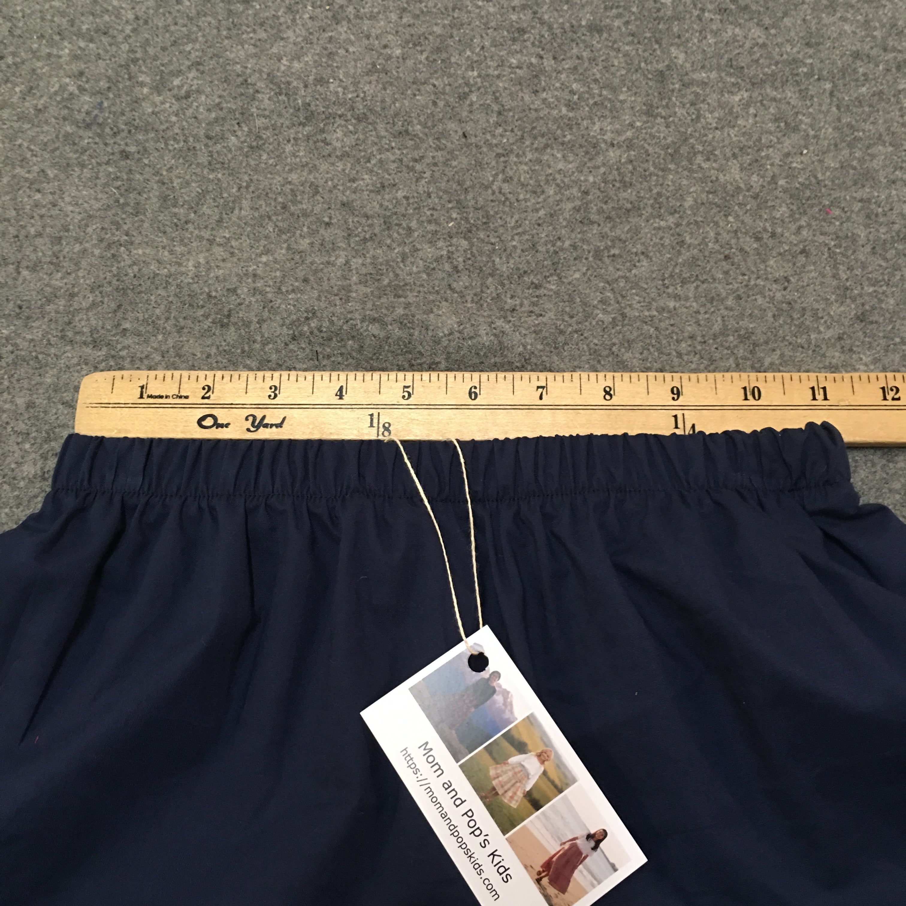 Midi Organic Cotton Blue Skirt (8)