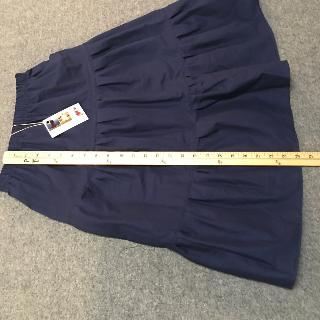 Midi Organic Cotton Blue Skirt (8)