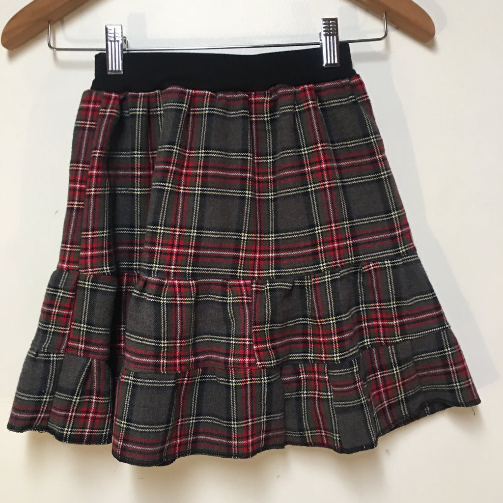 Midi Flannel Plaid Skirt (4-5)