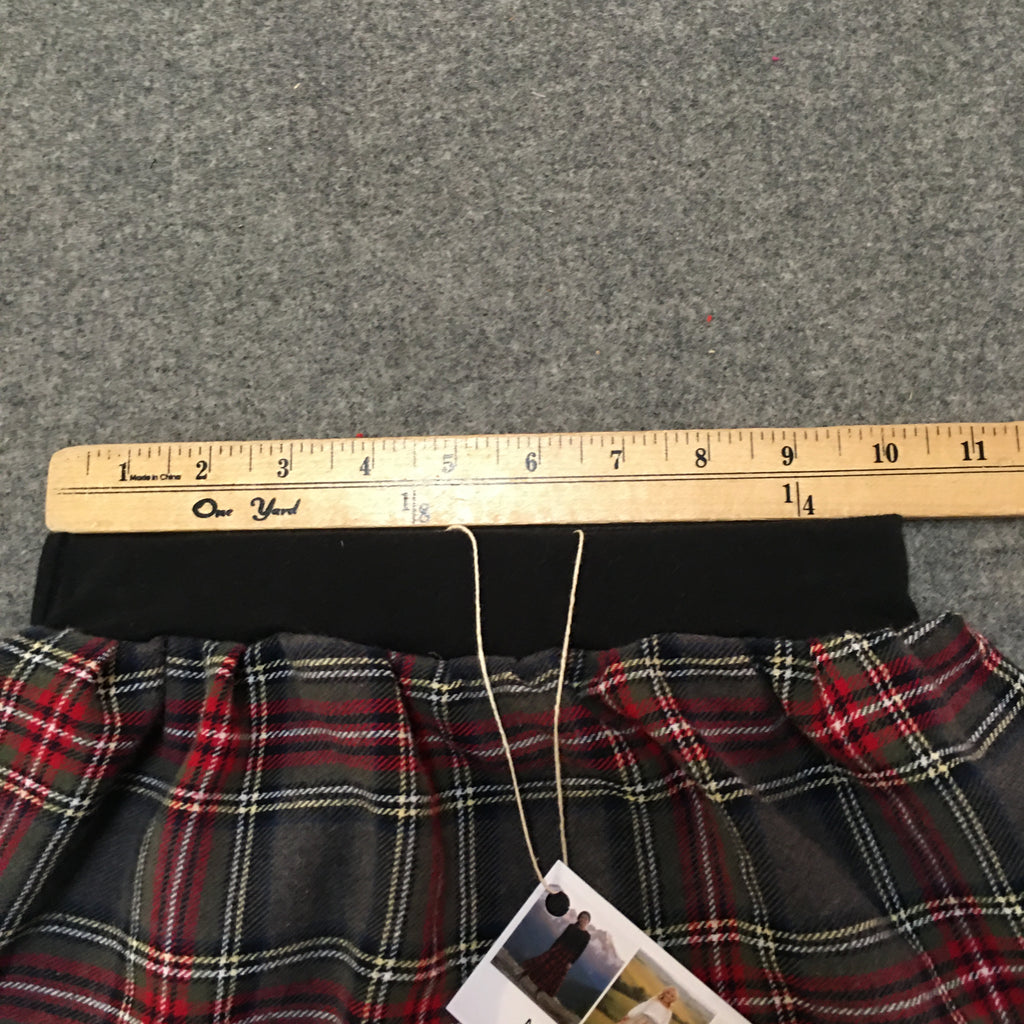 Midi Flannel Plaid Skirt (4-5)