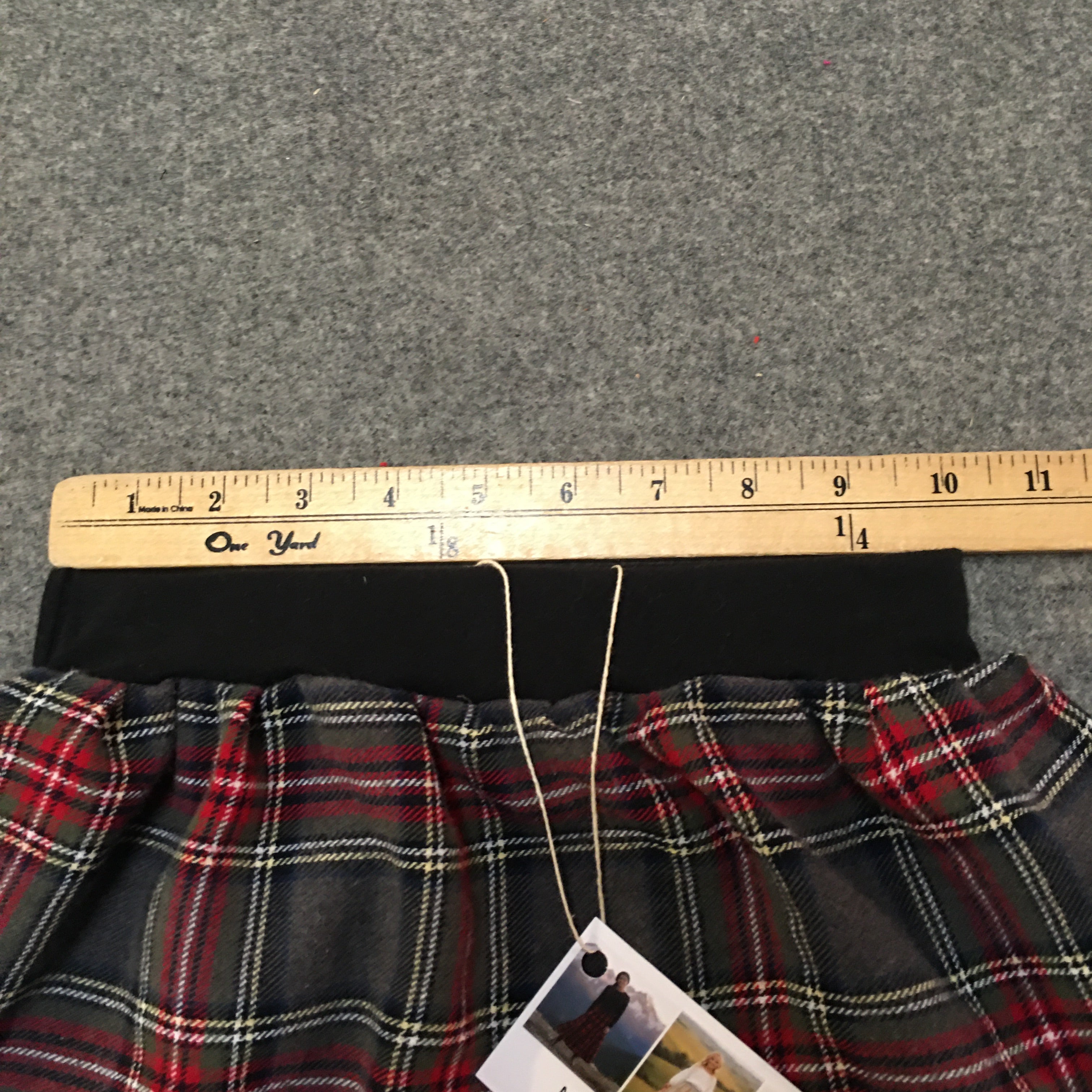 Midi Flannel Plaid Skirt (4-5)