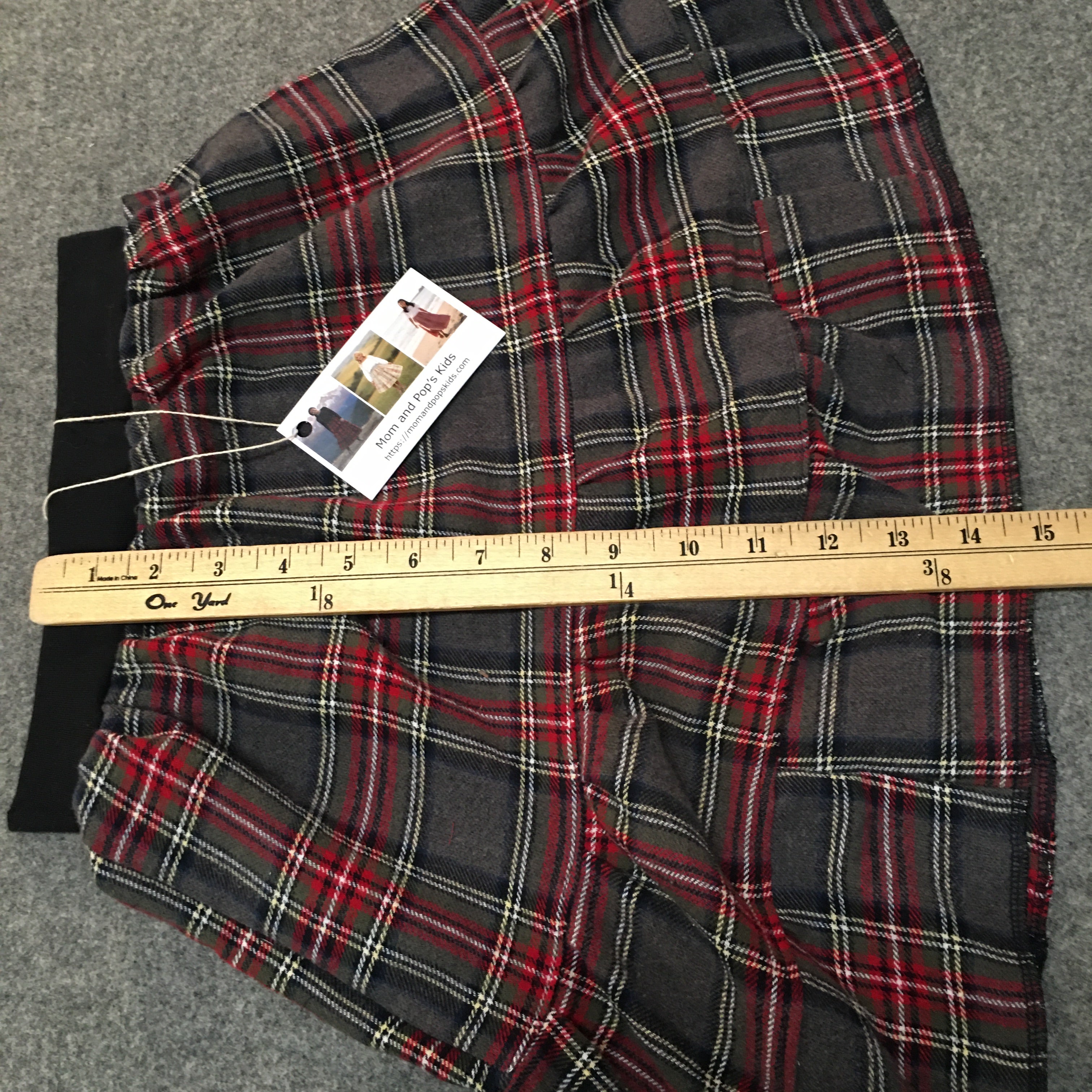 Midi Flannel Plaid Skirt (4-5)