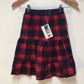 Midi Flannel Plaid Skirt (4)