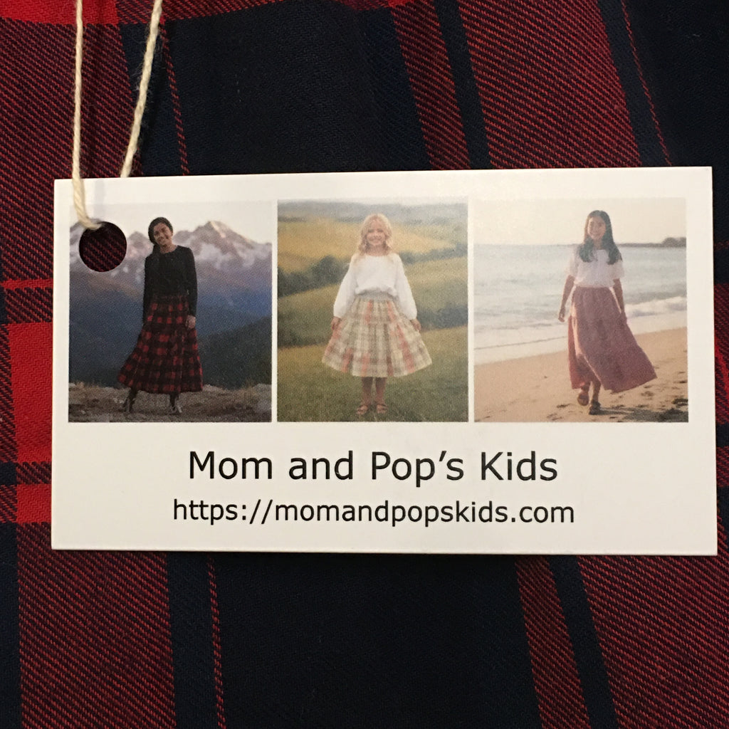 Midi Flannel Plaid Skirt (4)