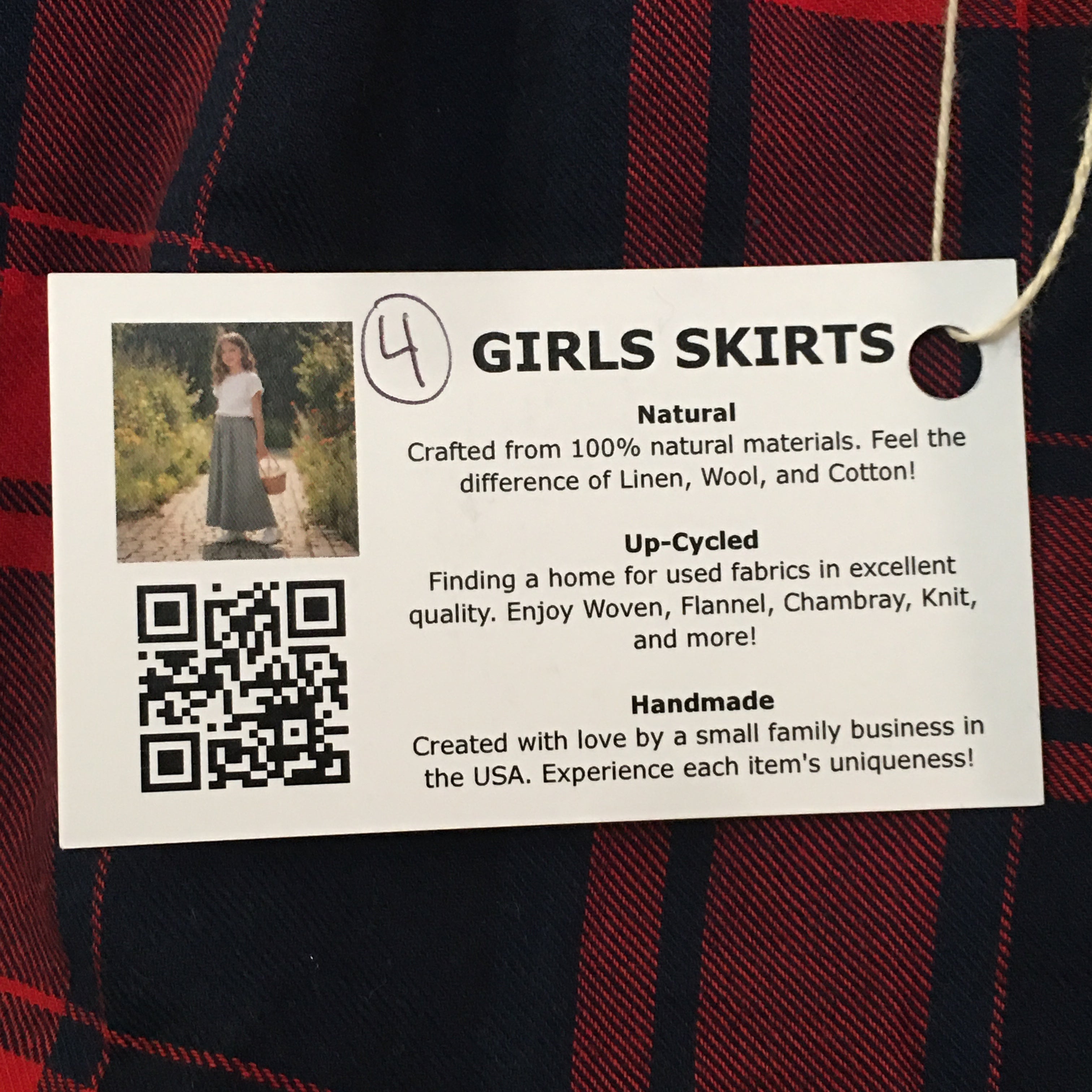 Midi Flannel Plaid Skirt (4)