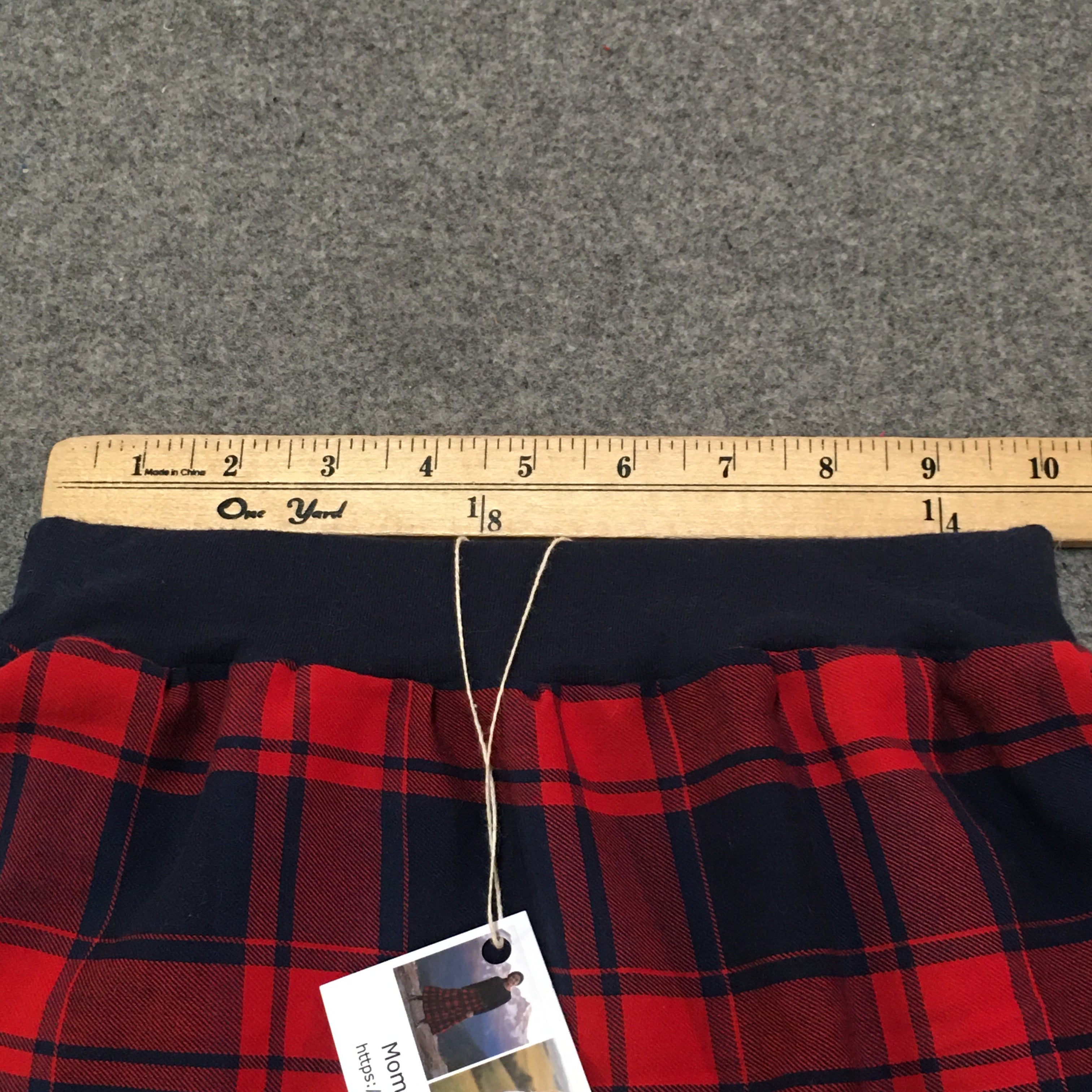 Midi Flannel Plaid Skirt (4)