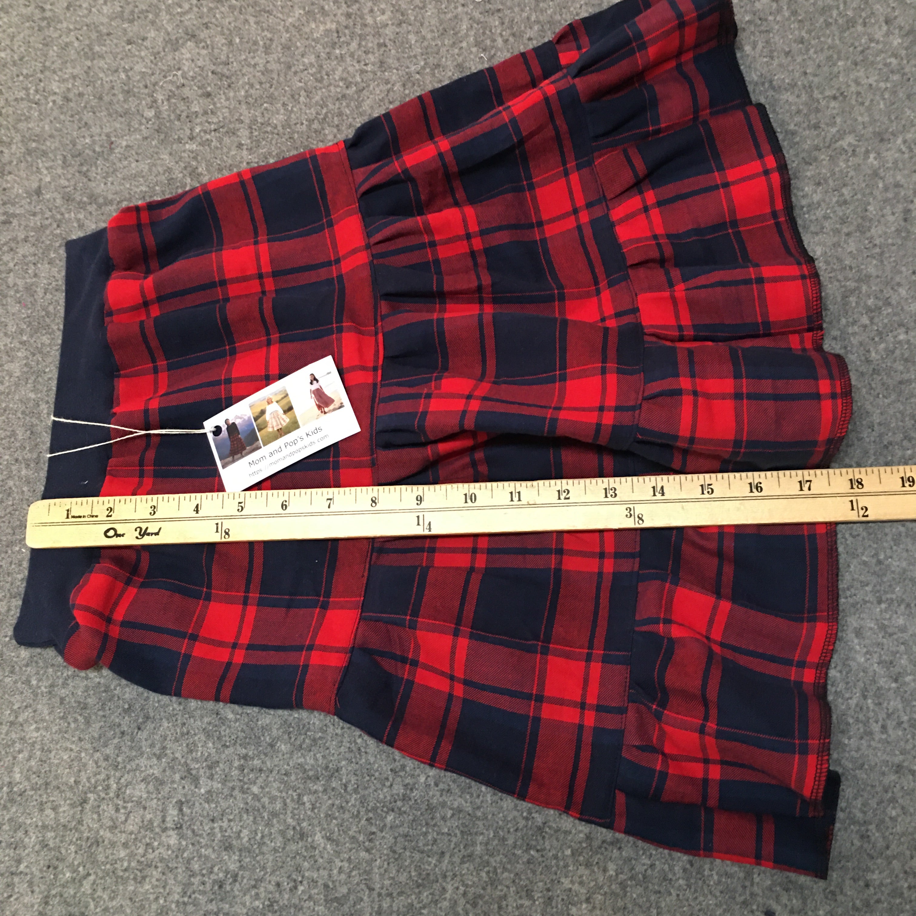 Midi Flannel Plaid Skirt (4)