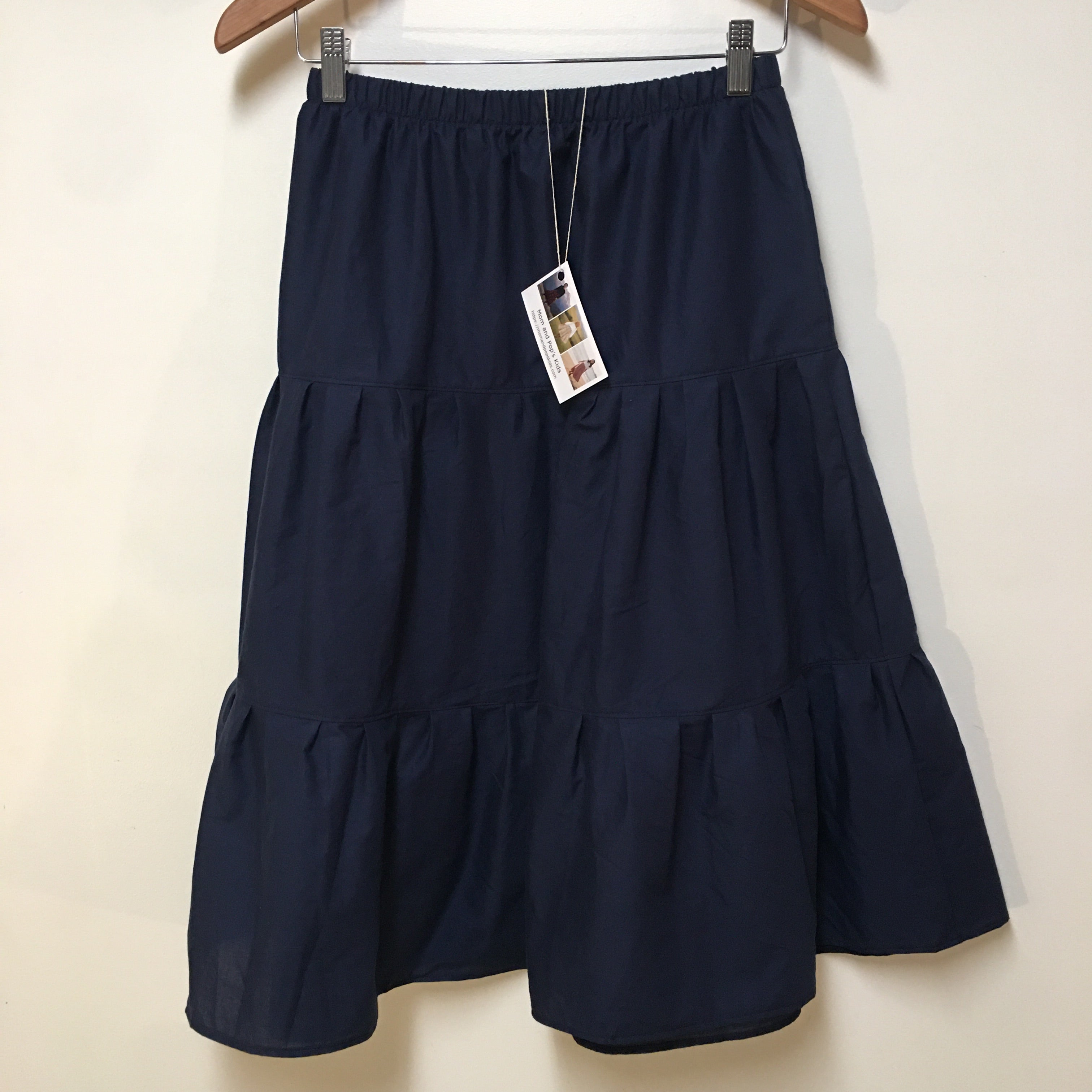 Midi Organic Cotton Blue Skirt (14-16)