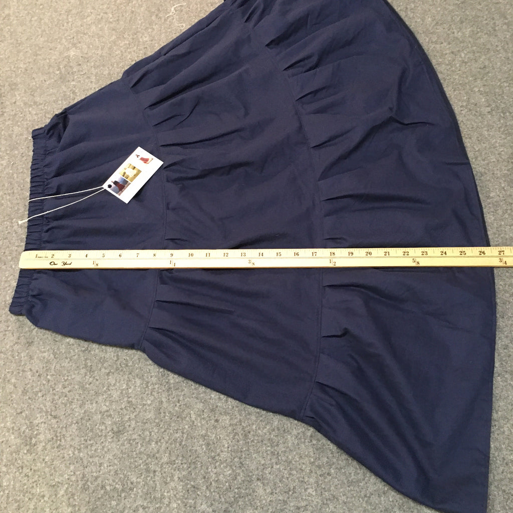 Midi Organic Cotton Blue Skirt (14-16)