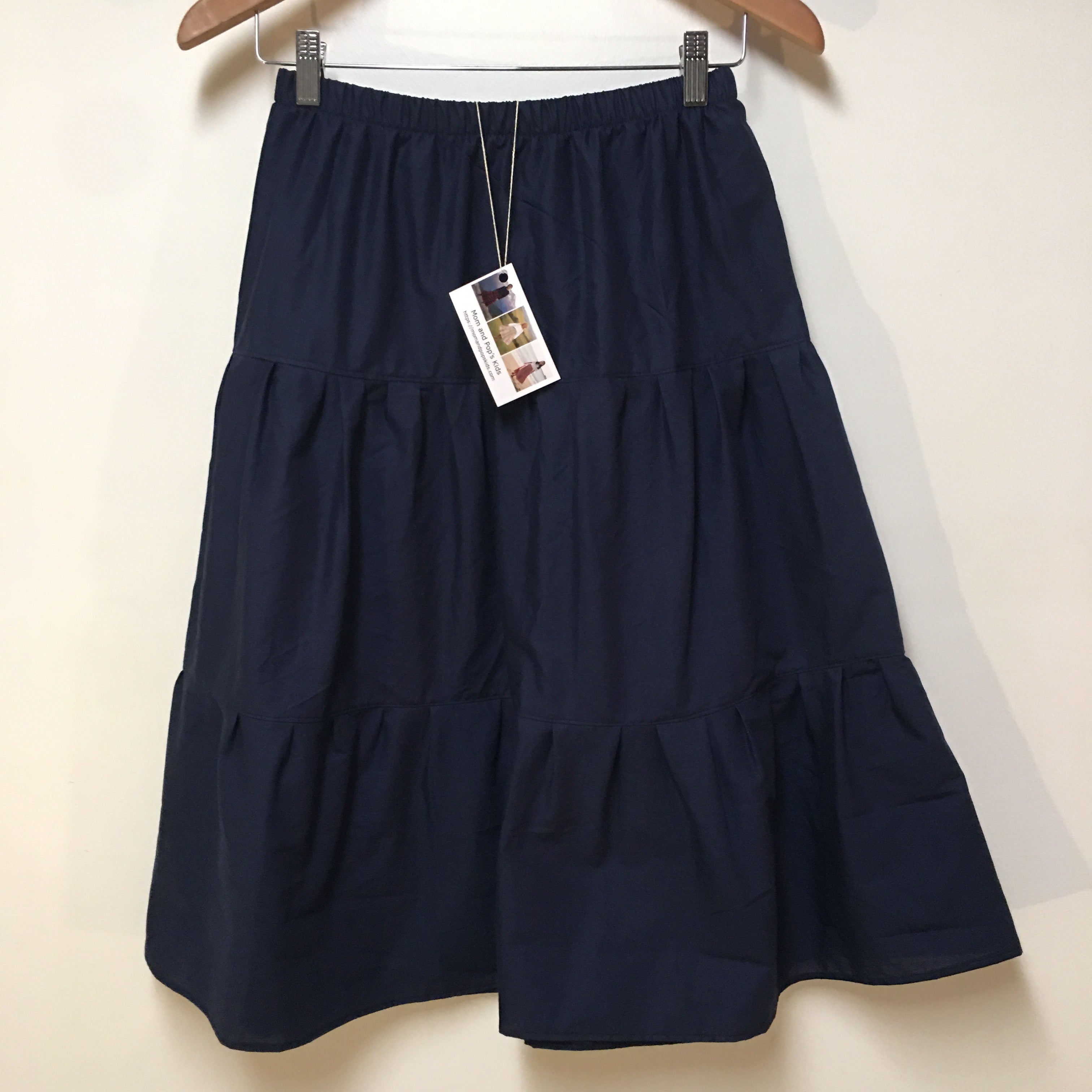 Midi Organic Cotton Blue Skirt (14-16)
