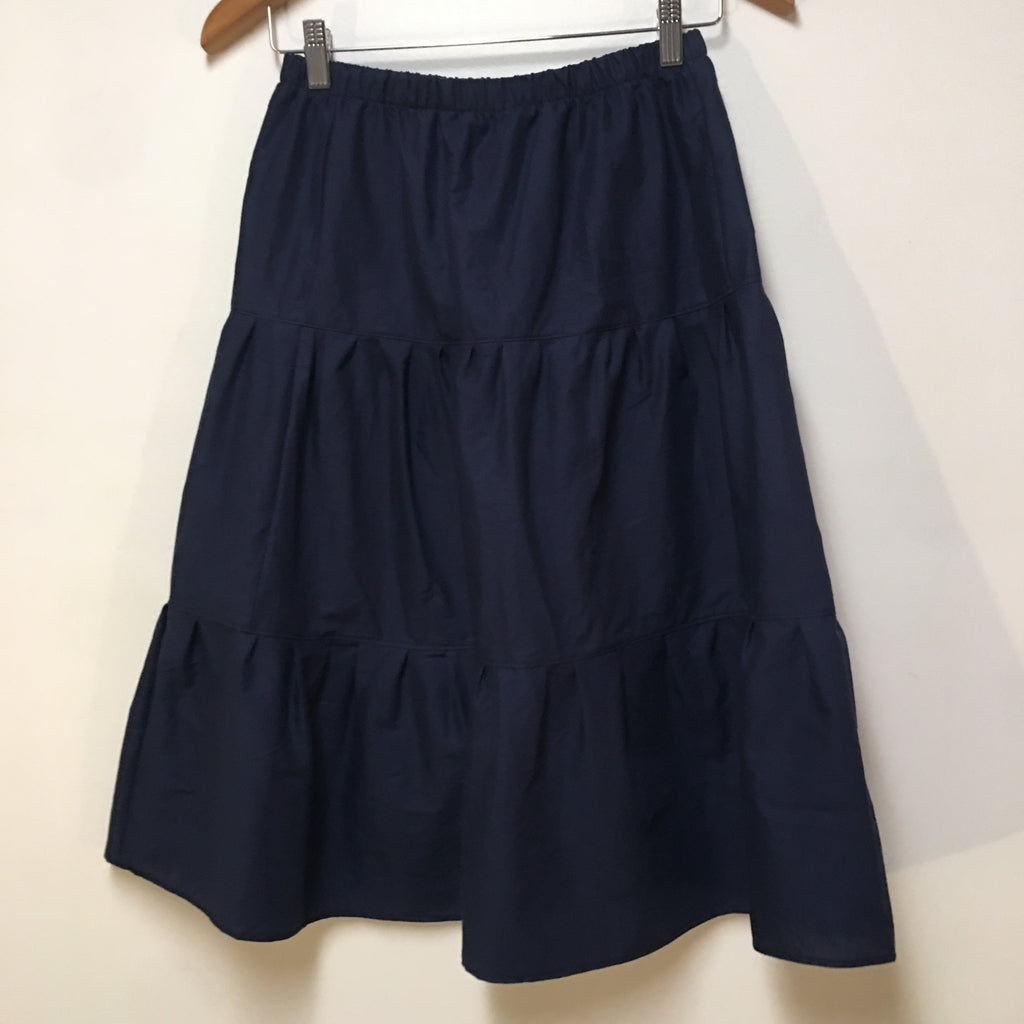 Midi Organic Cotton Blue Skirt (14-16)