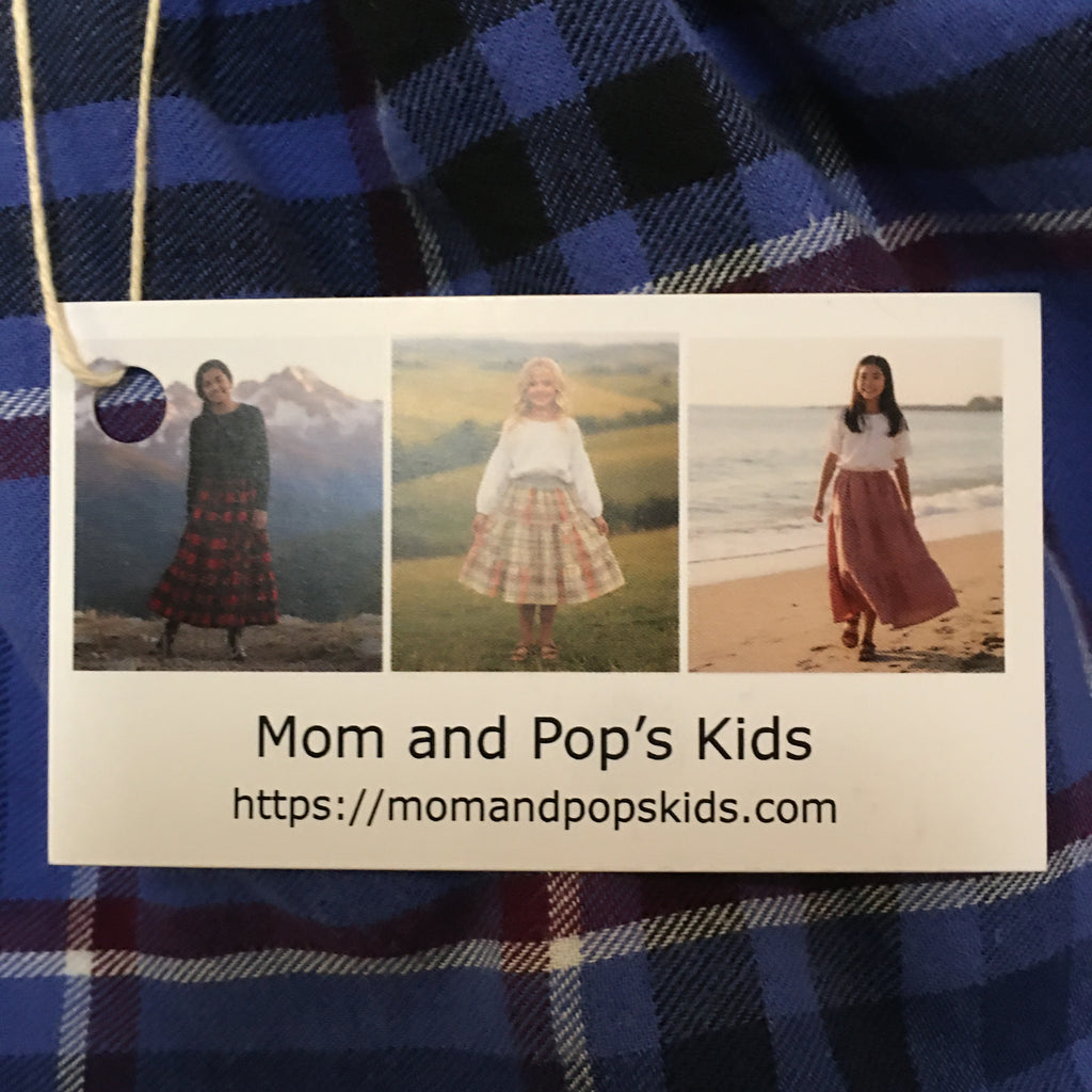 Midi Flannel Plaid Skirt (3)