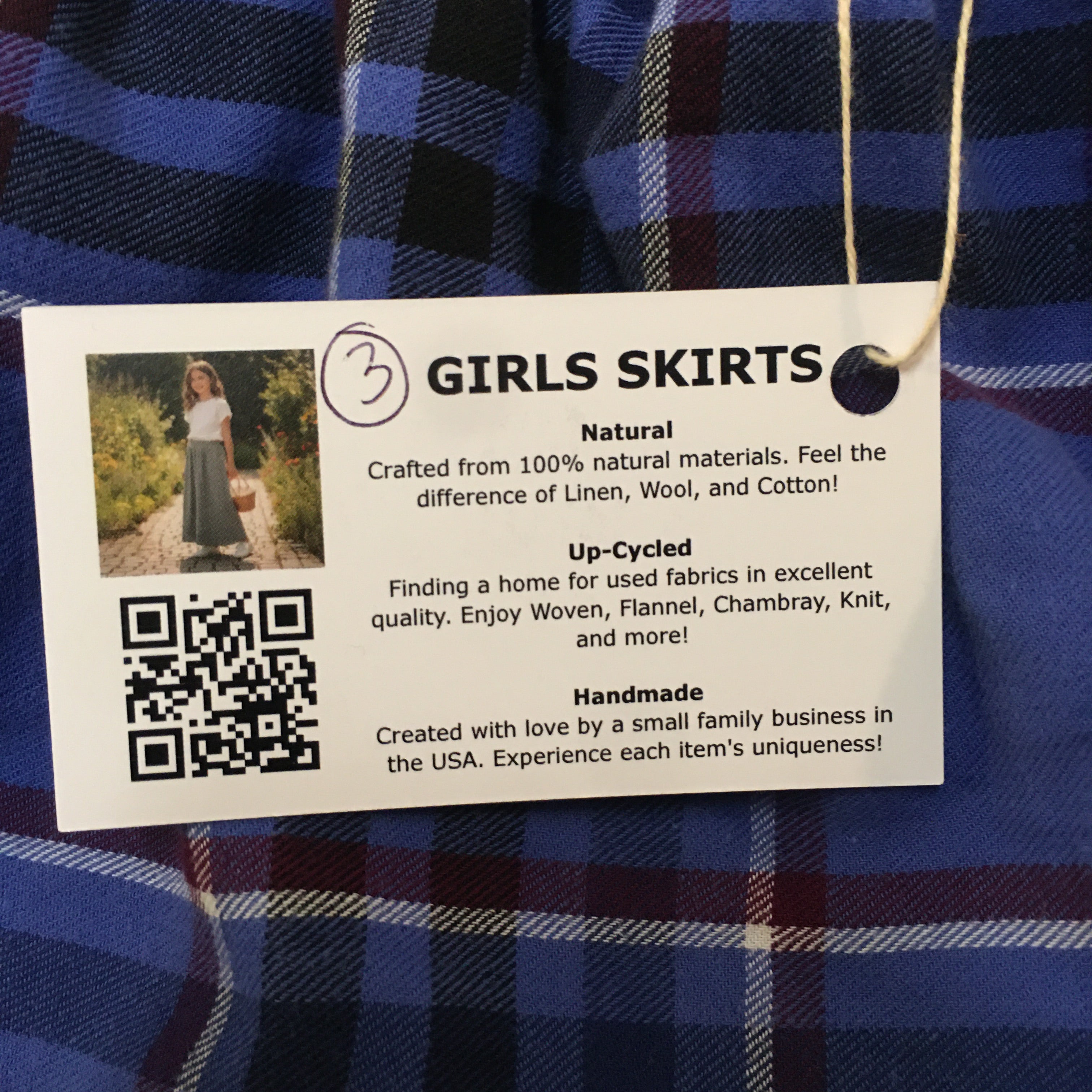 Midi Flannel Plaid Skirt (3)