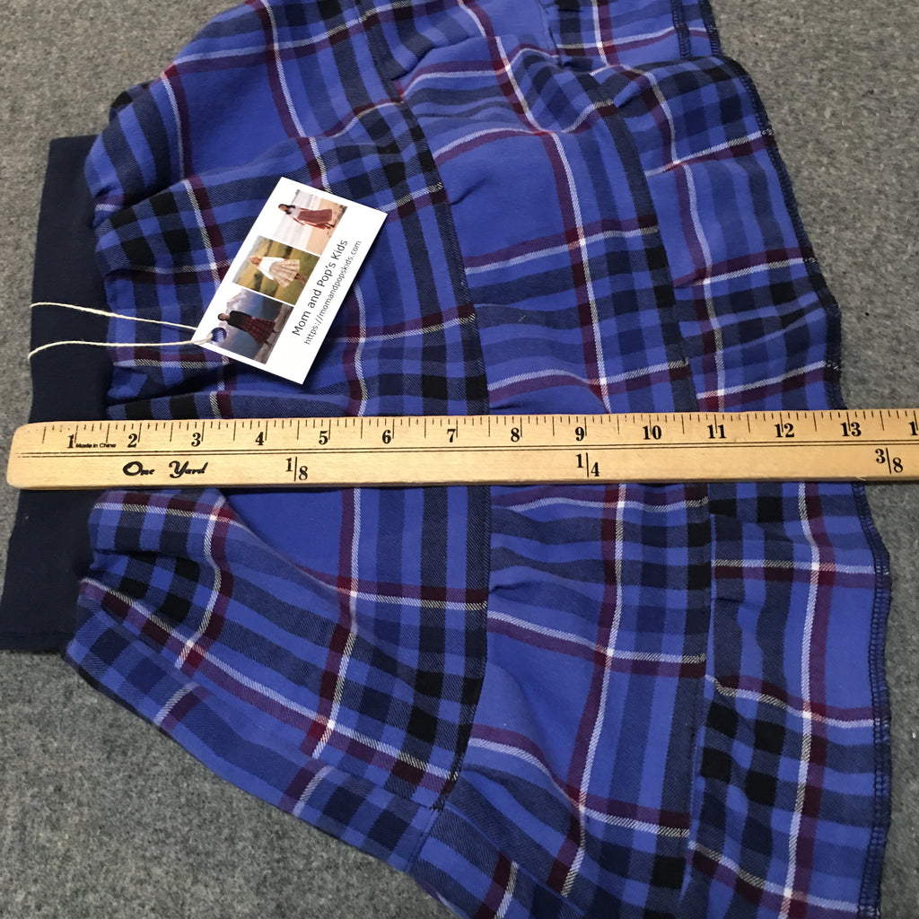 Midi Flannel Plaid Skirt (3)