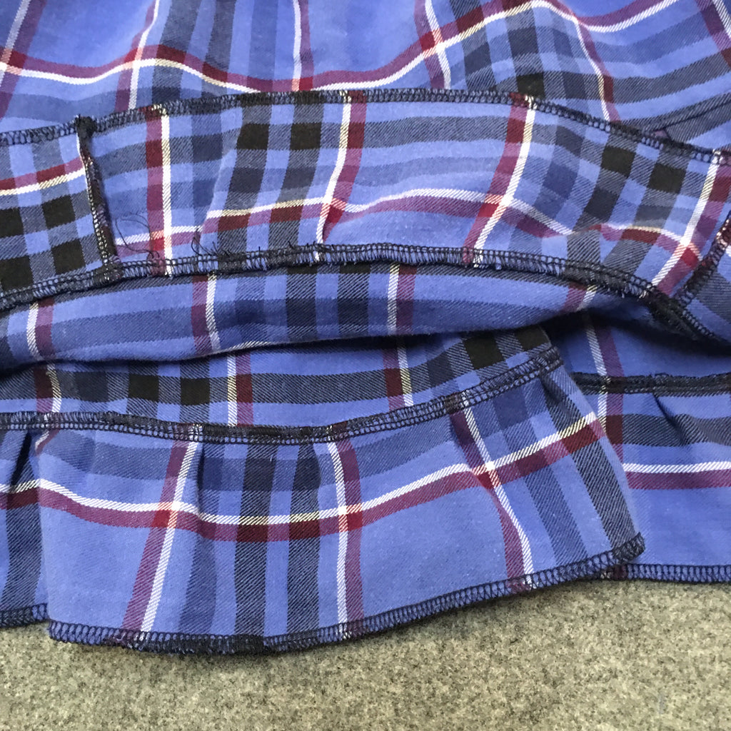 Midi Flannel Plaid Skirt (3)