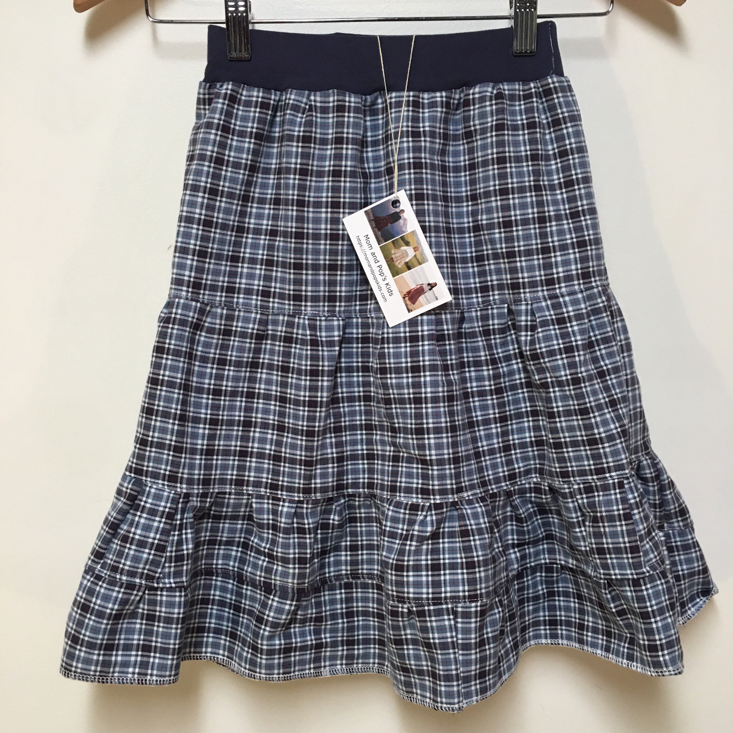 Maxi Flannel Plaid Skirt (4)