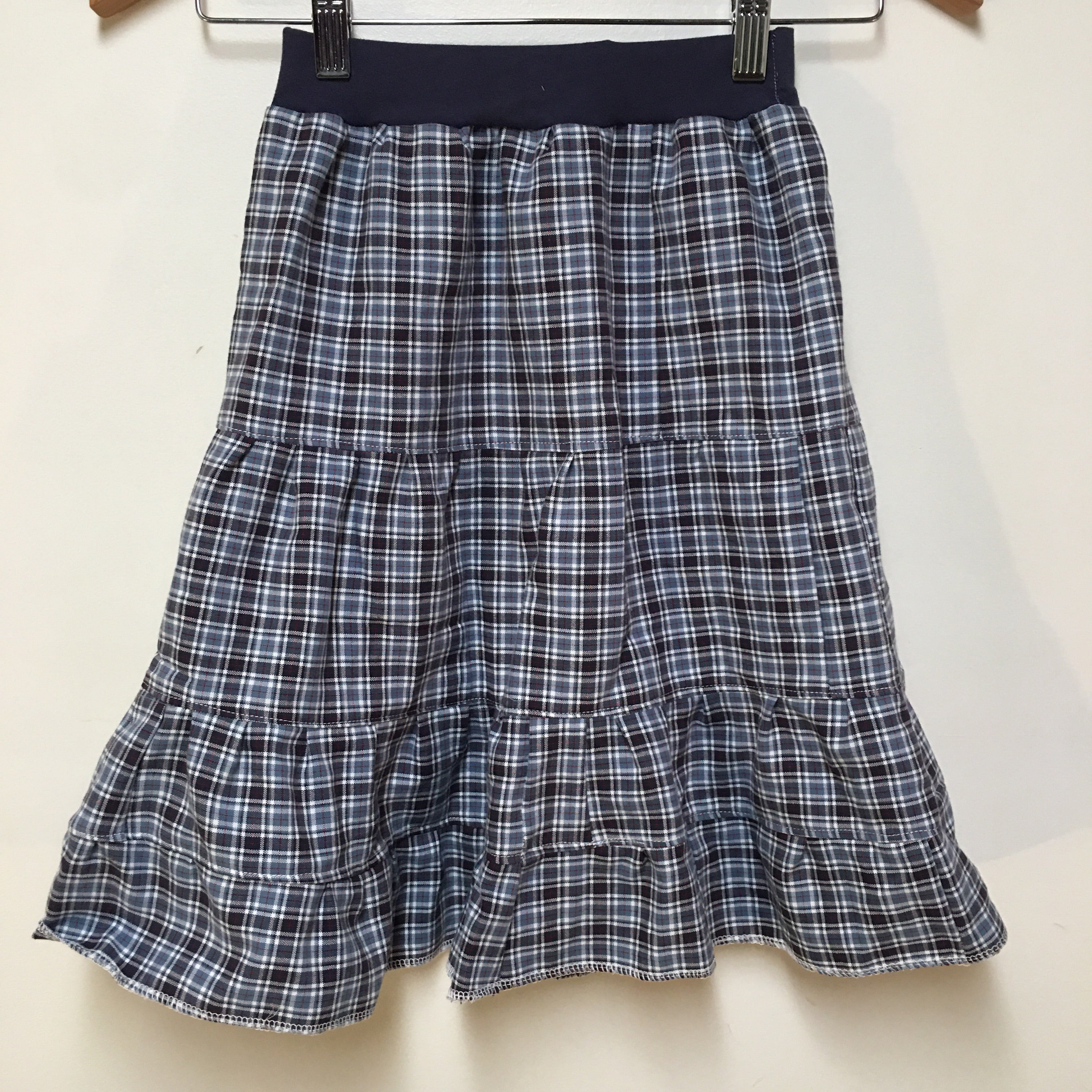 Maxi Flannel Plaid Skirt (4)