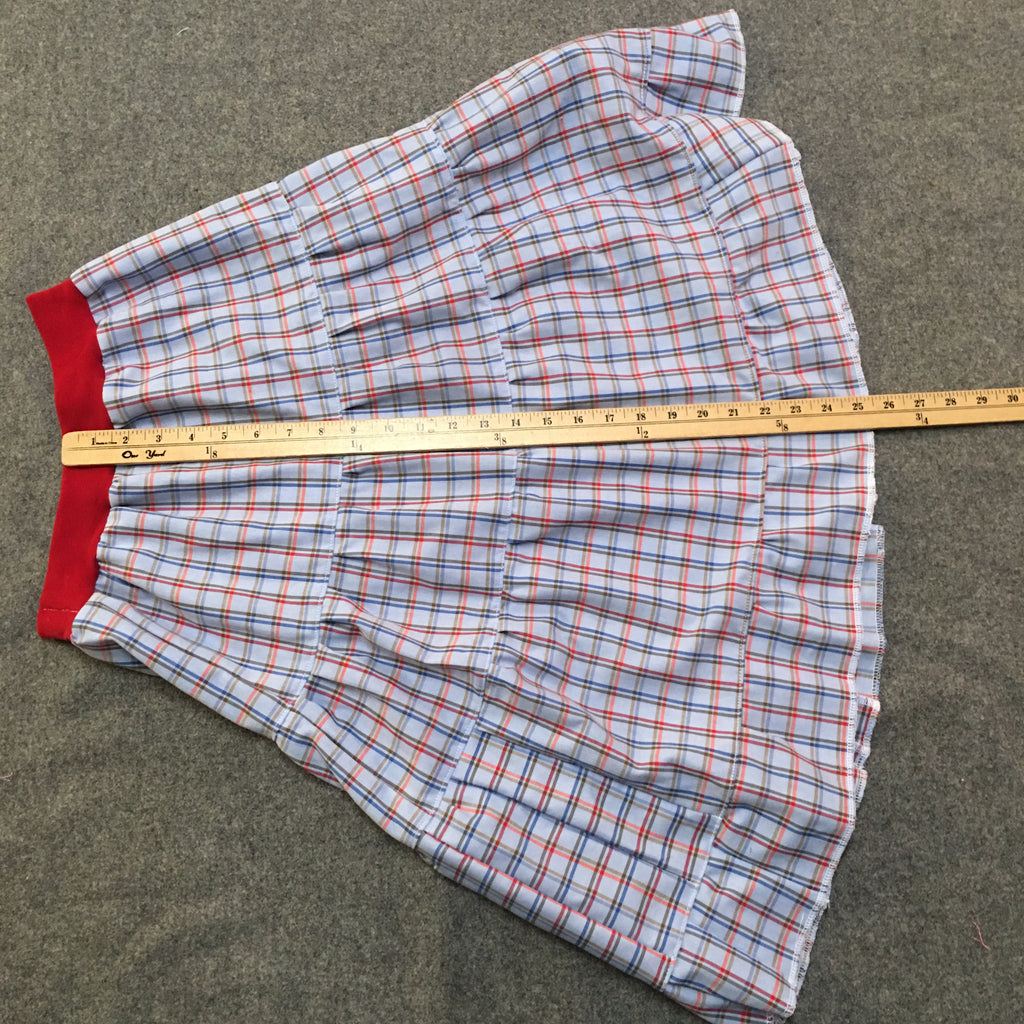 Midi Cotton Plaid Skirt (10-12)