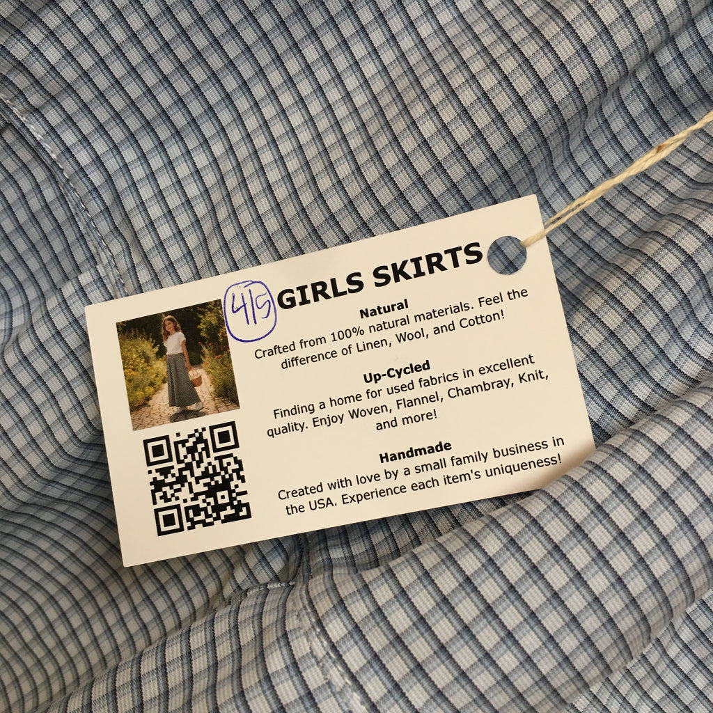 Midi Cotton Checks Skirt (4-5)