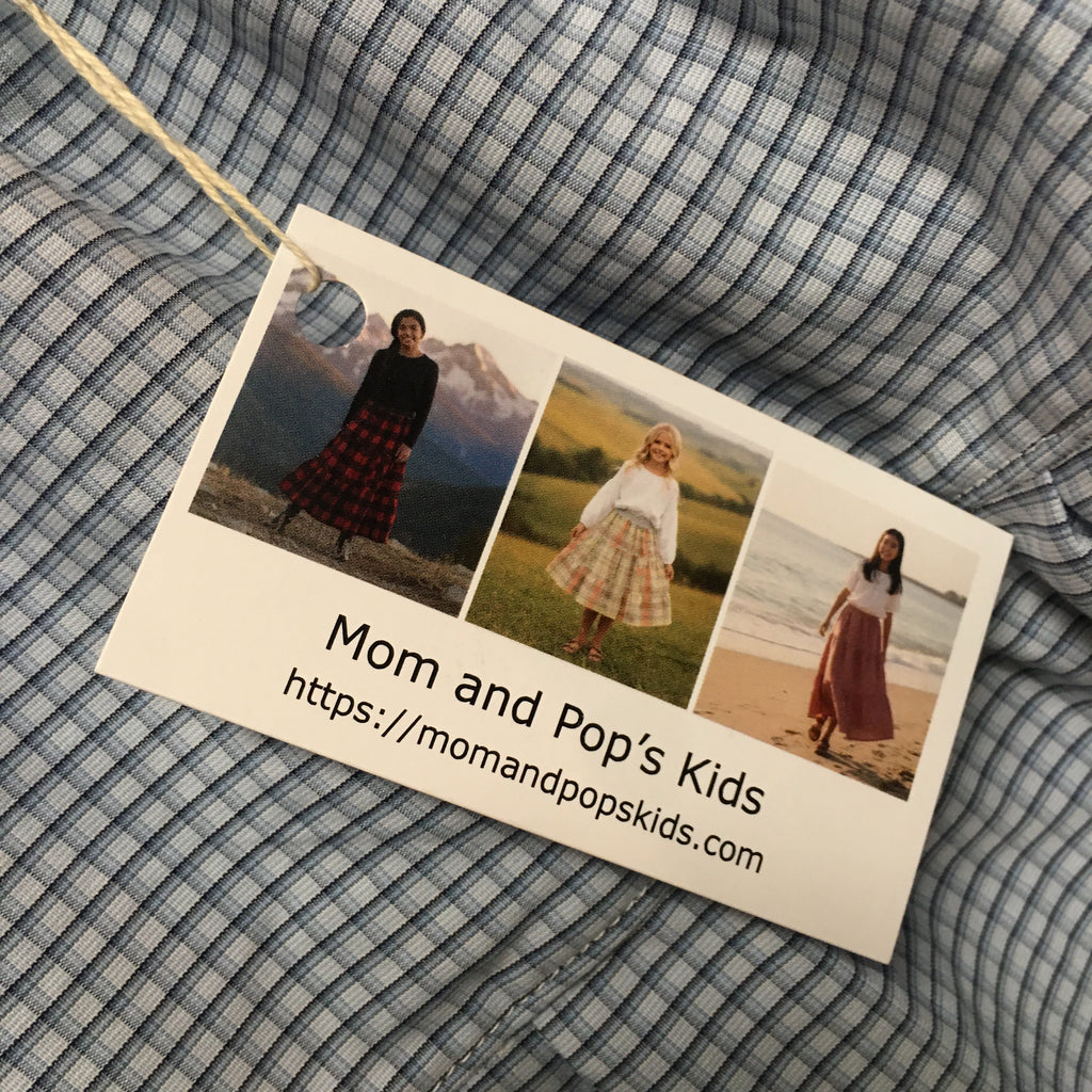 Midi Cotton Checks Skirt (4-5)