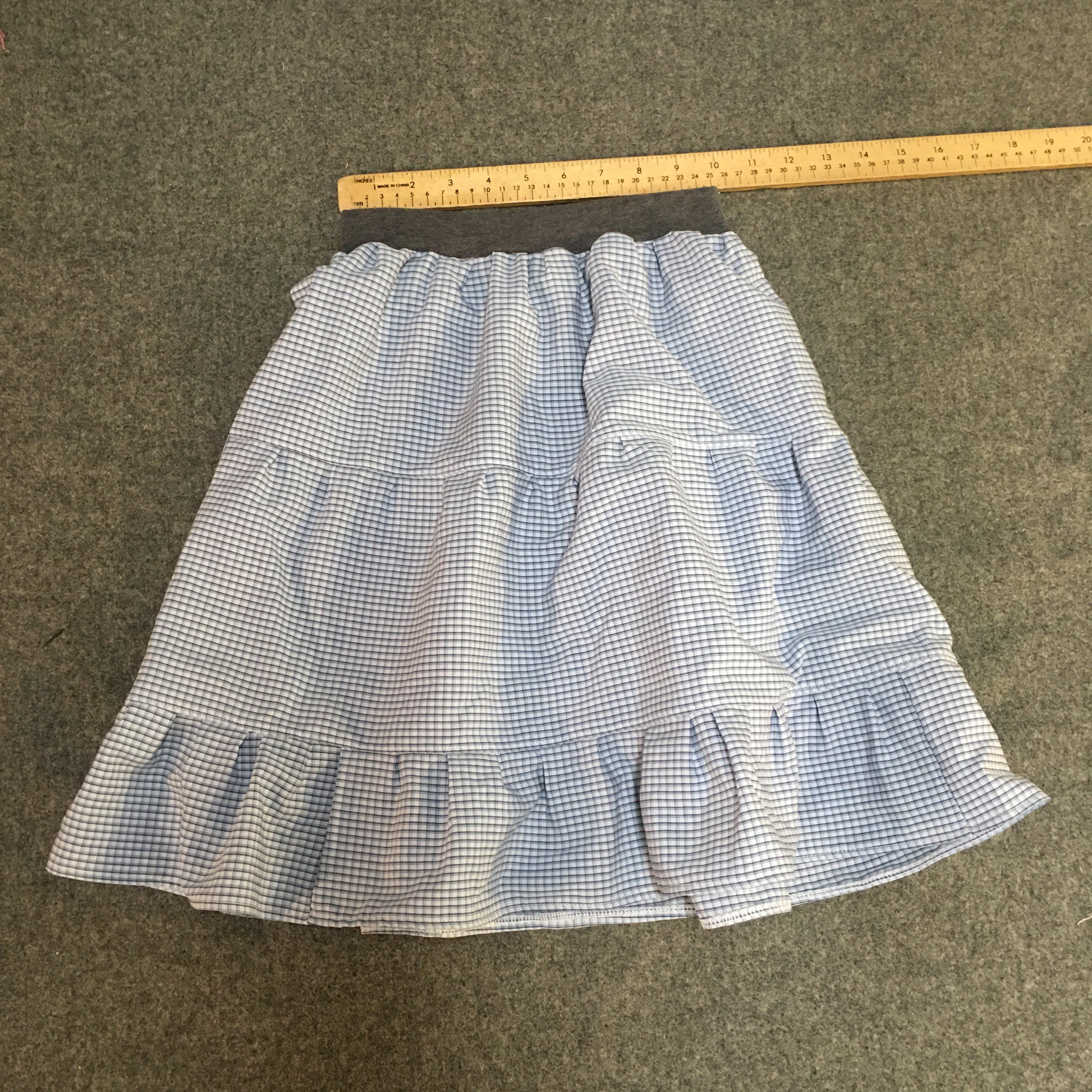 Midi Cotton Checks Skirt (4-5)