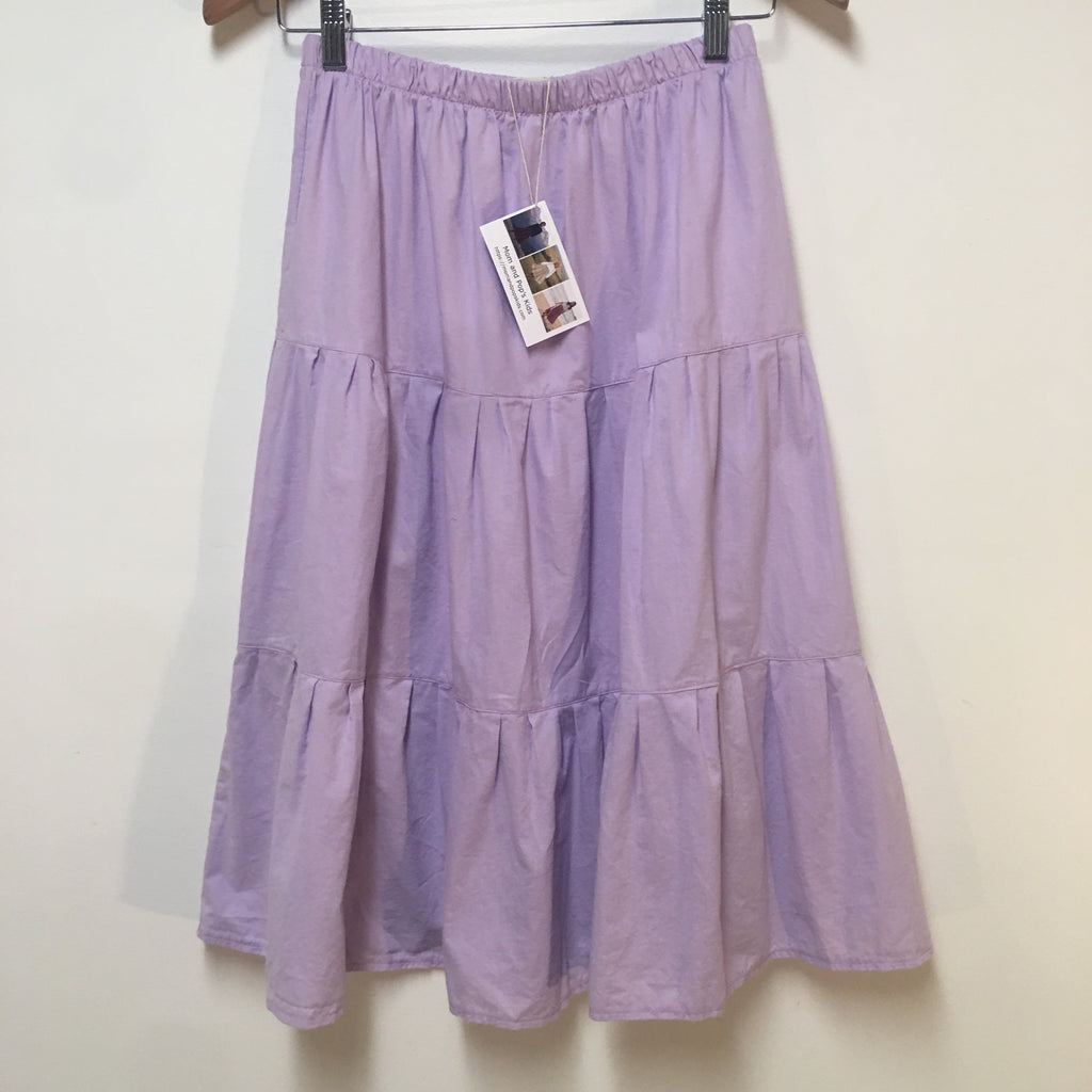 Midi Organic Cotton Purple Skirt (14-16)