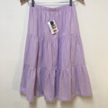 Midi Organic Cotton Purple Skirt (14-16)