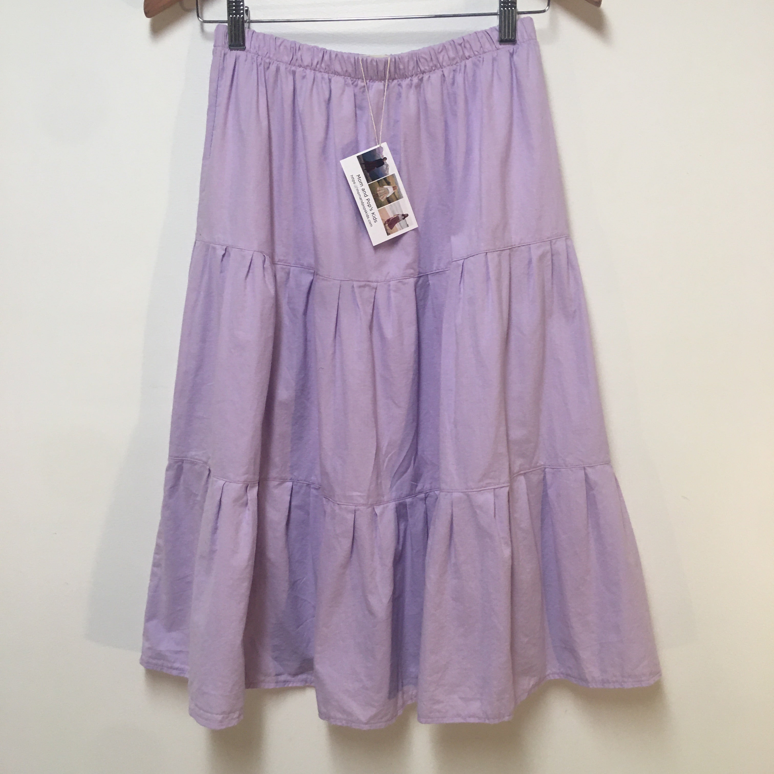 Midi Organic Cotton Purple Skirt (14-16)