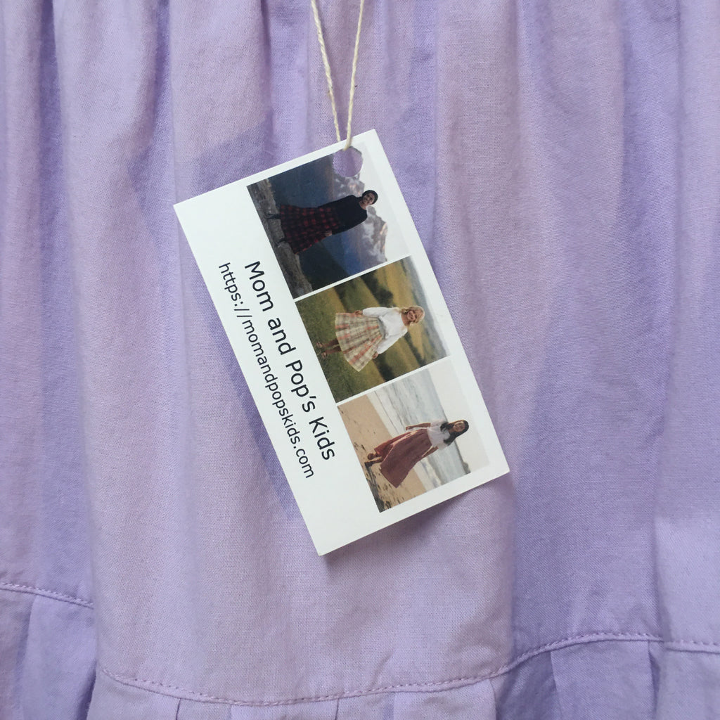 Midi Organic Cotton Purple Skirt (14-16)