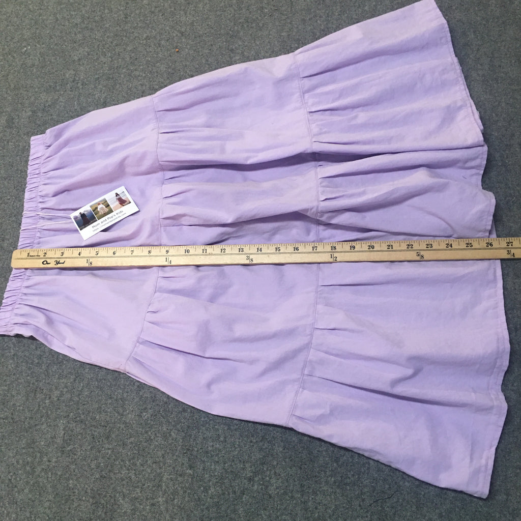 Midi Organic Cotton Purple Skirt (14-16)